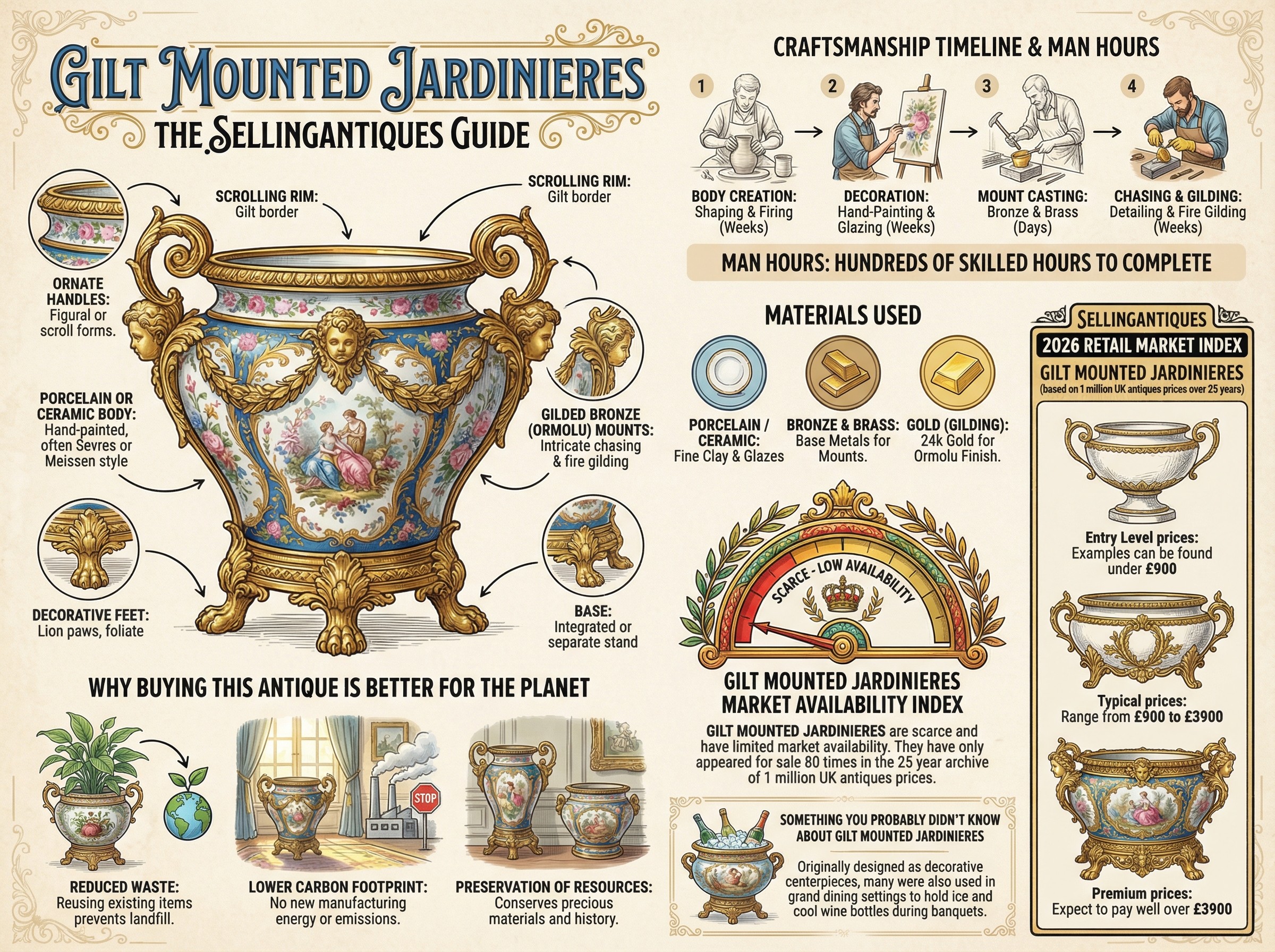 Gilt Mounted Jardinieres Guide Infographic