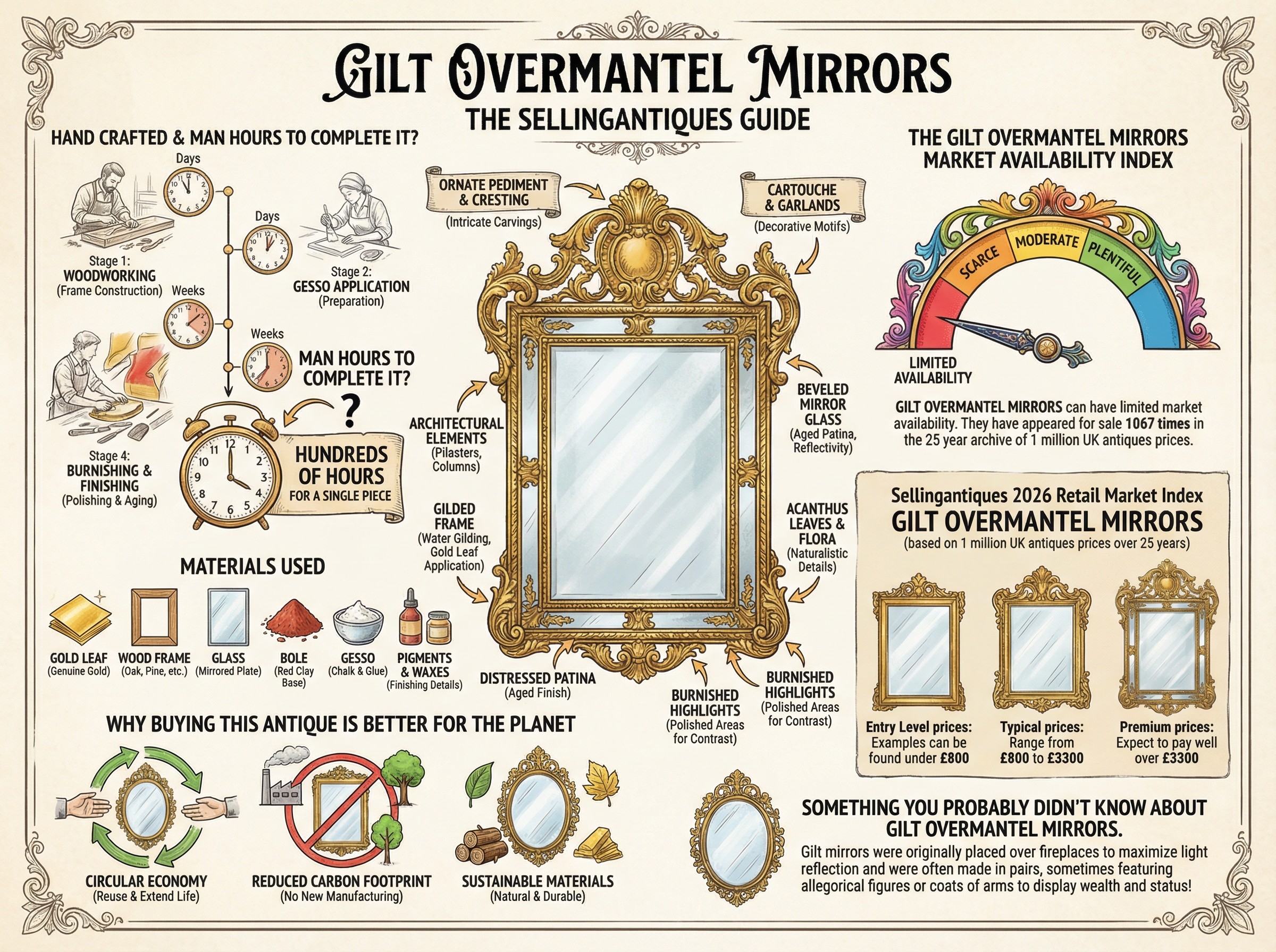 Gilt Overmantel Mirrors Guide Infographic