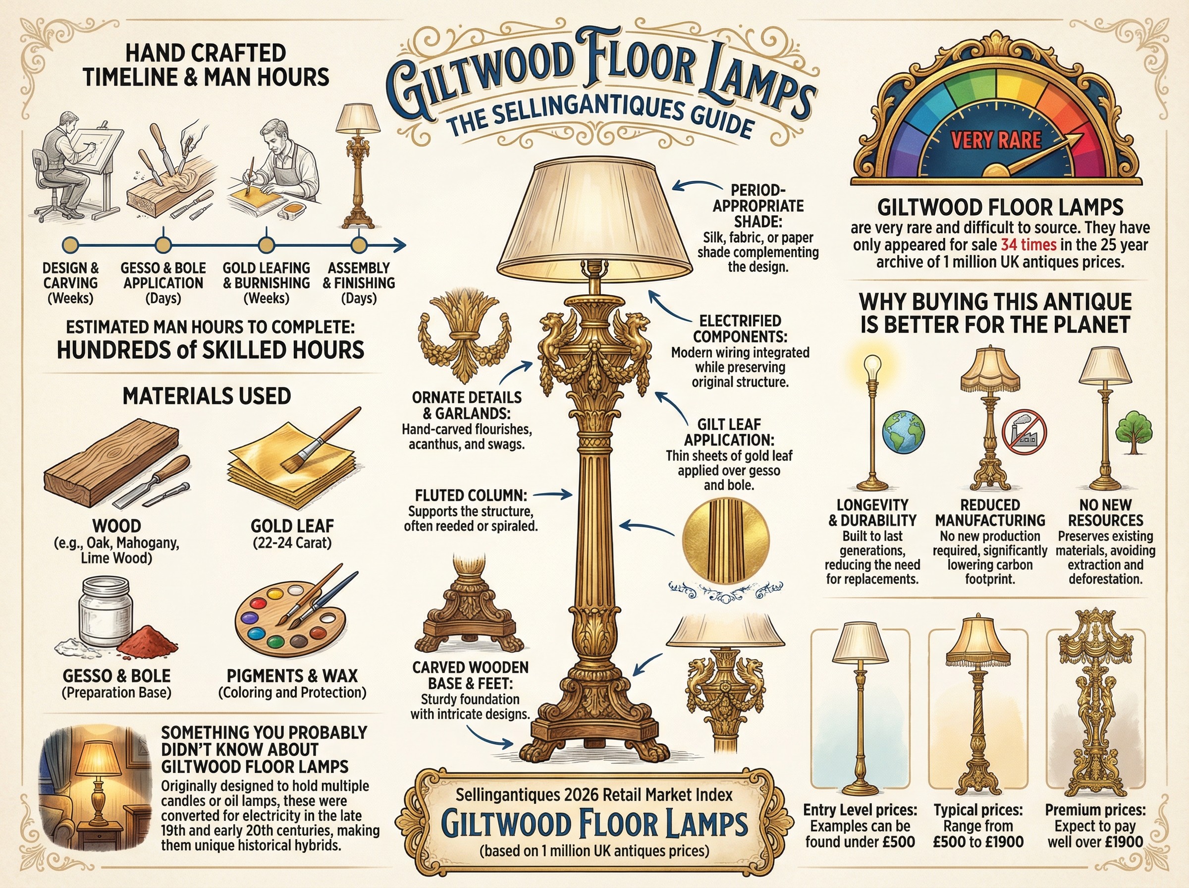 Giltwood Floor Lamps Guide Infographic