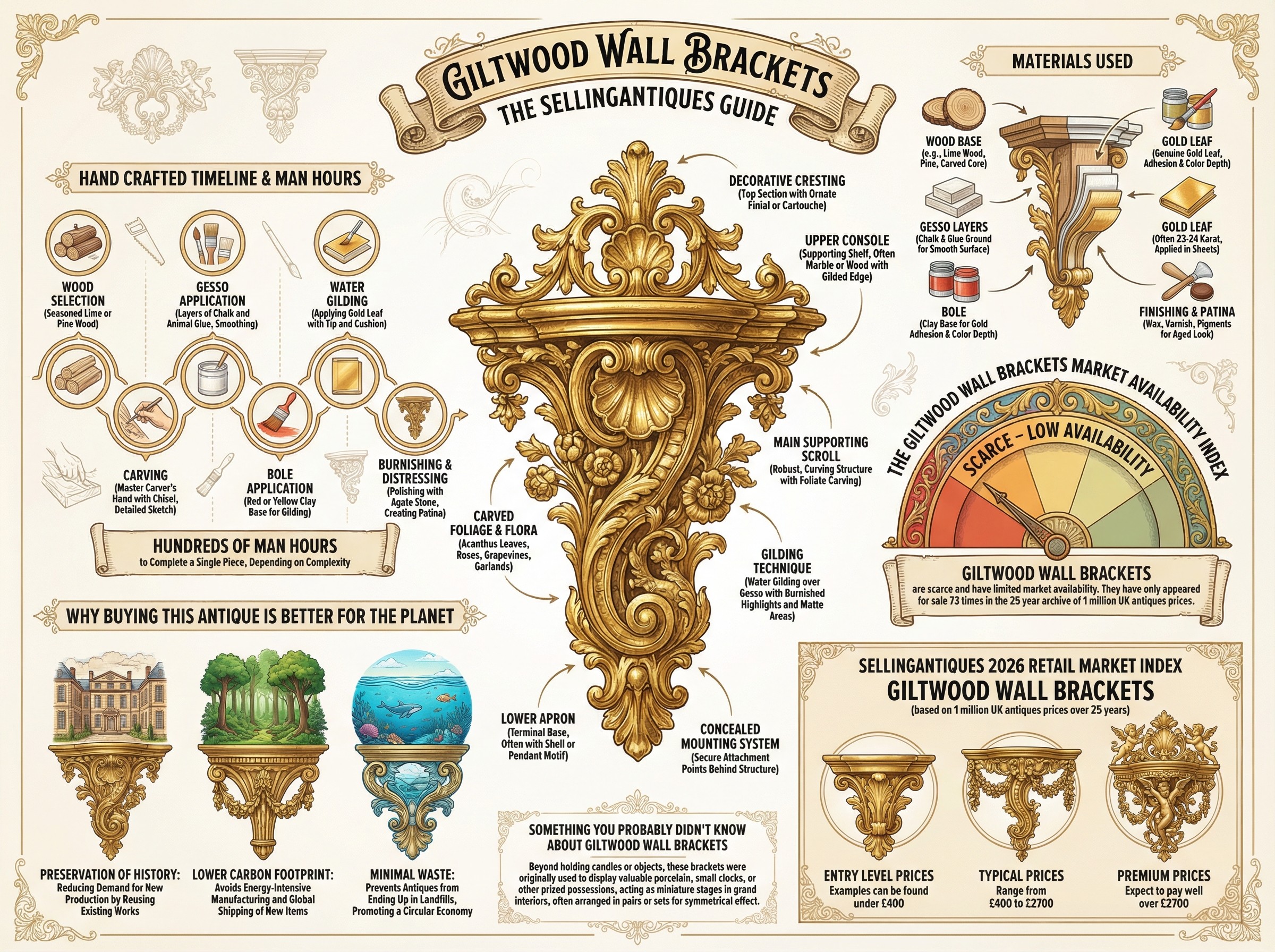 Giltwood Wall Brackets Guide Infographic