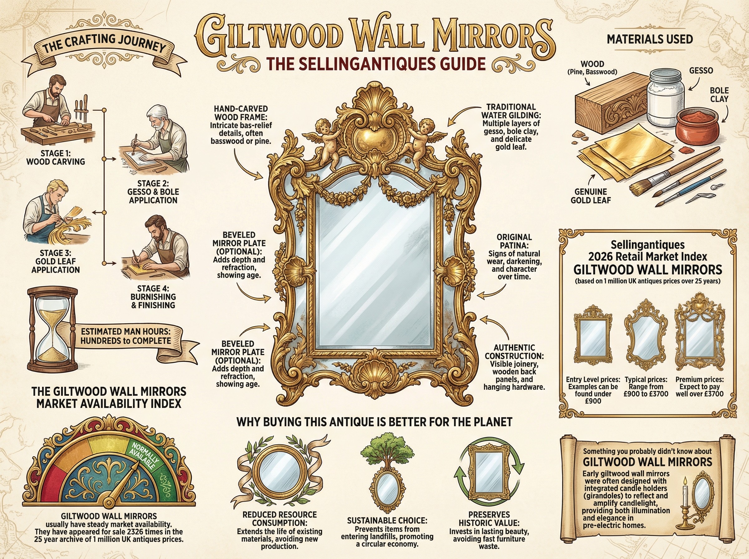 Giltwood Wall Mirrors Guide Infographic