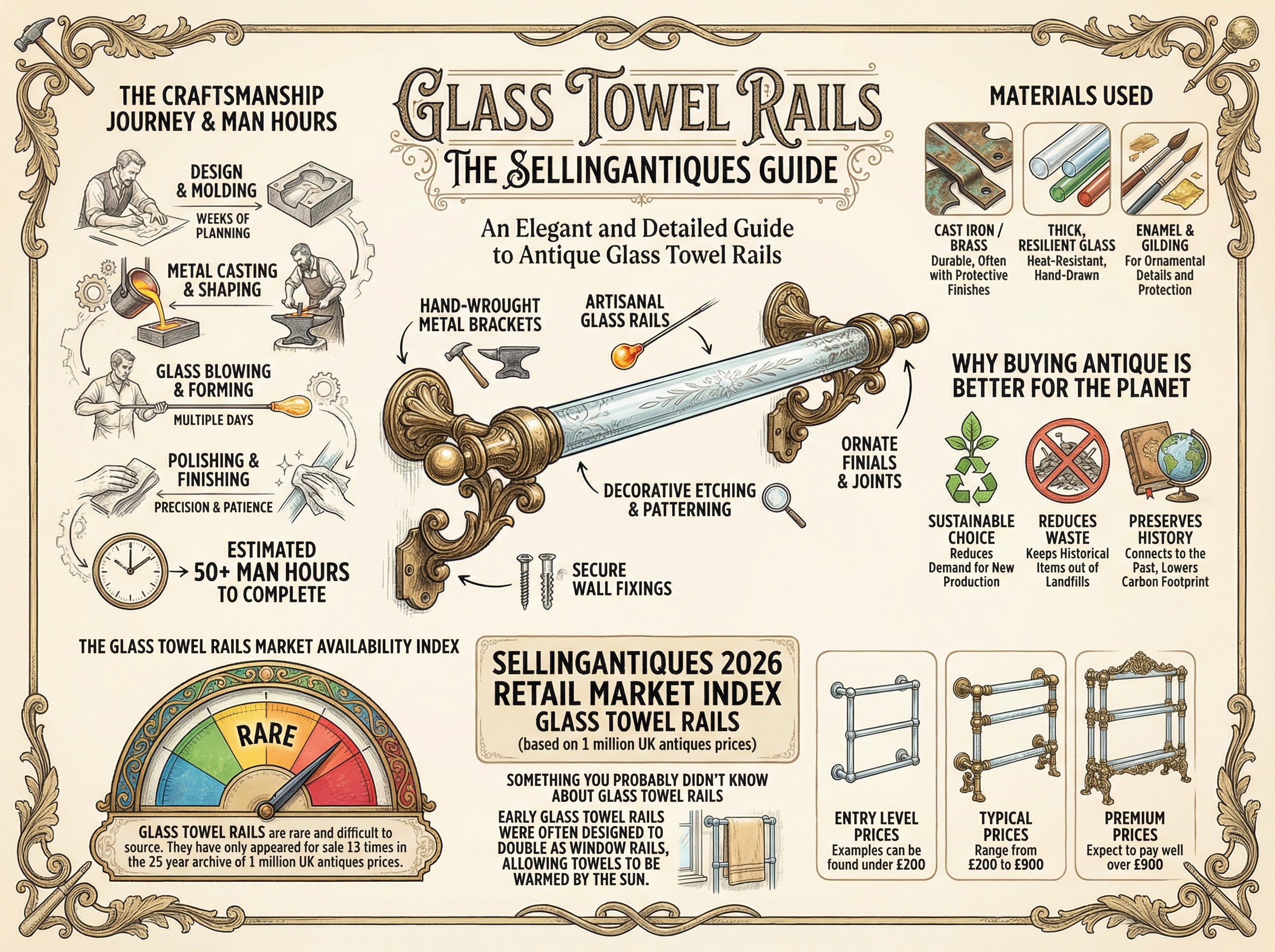Glass Towel Rails Guide Infographic