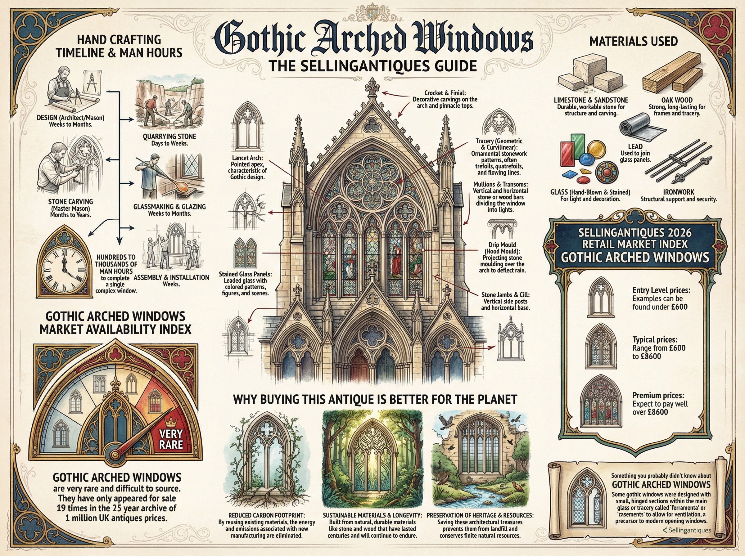 Gothic Arched Windows Guide Infographic