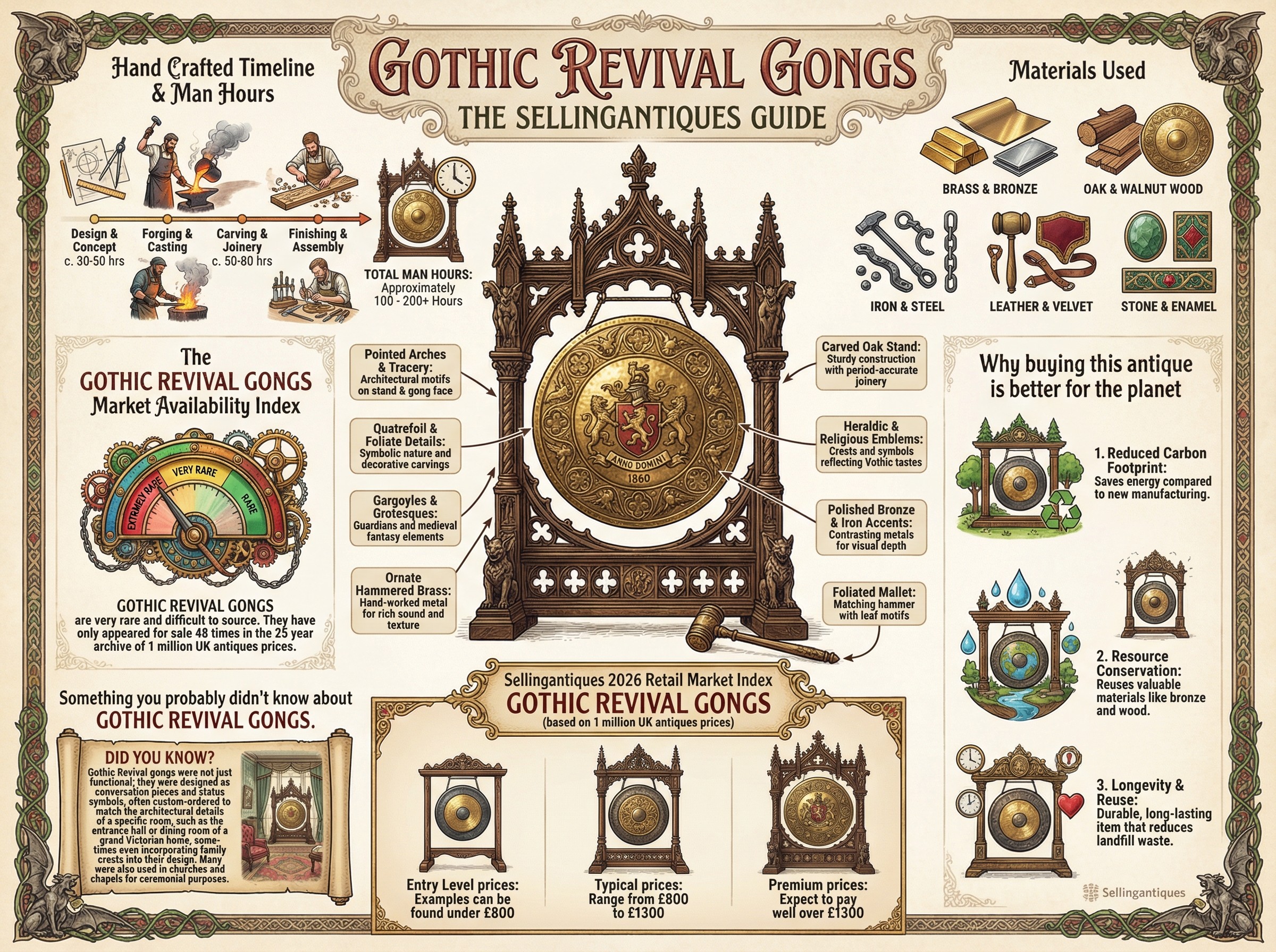 Gothic Revival Gongs Guide Infographic