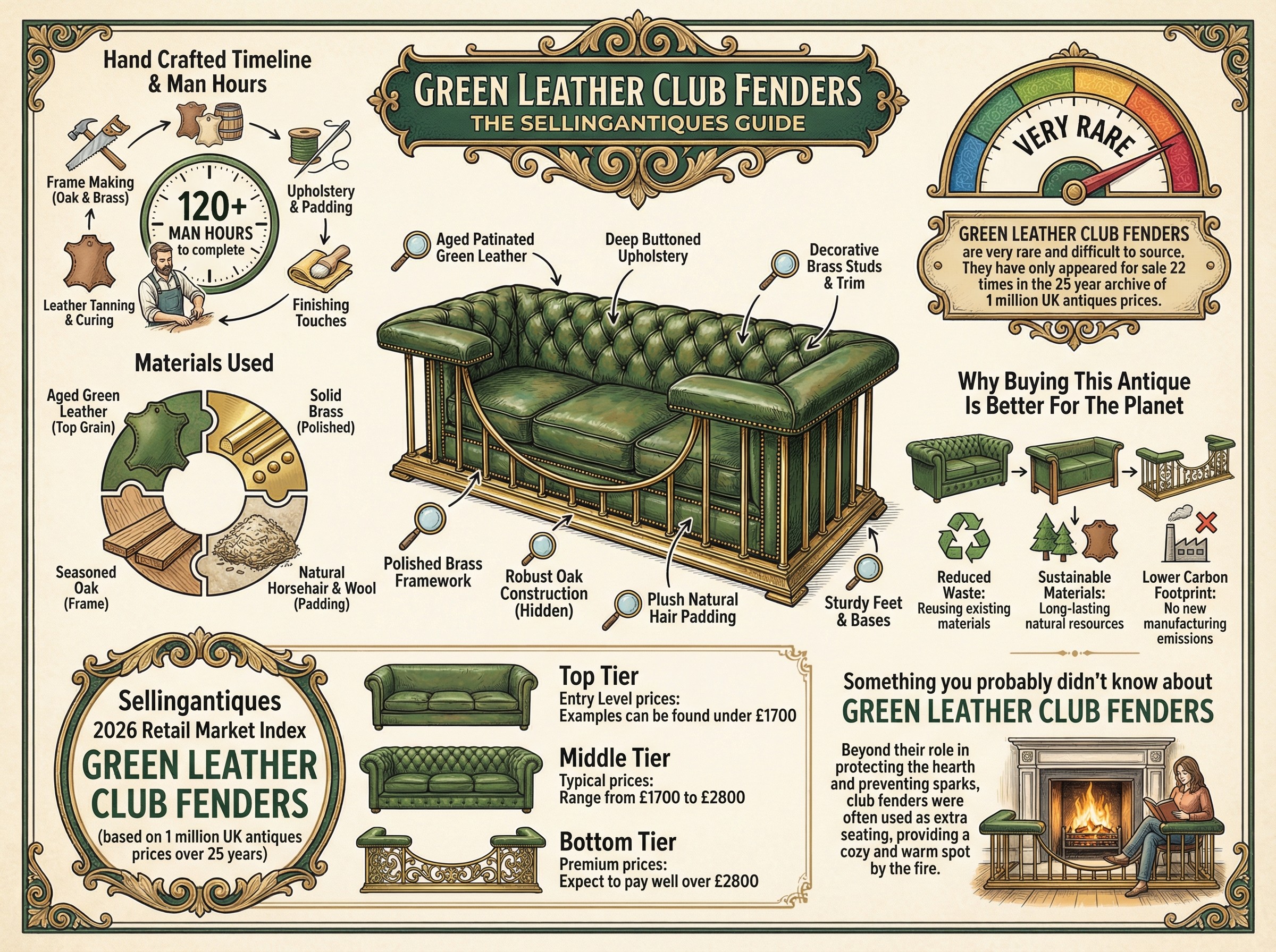 Green Leather Club Fenders Guide Infographic