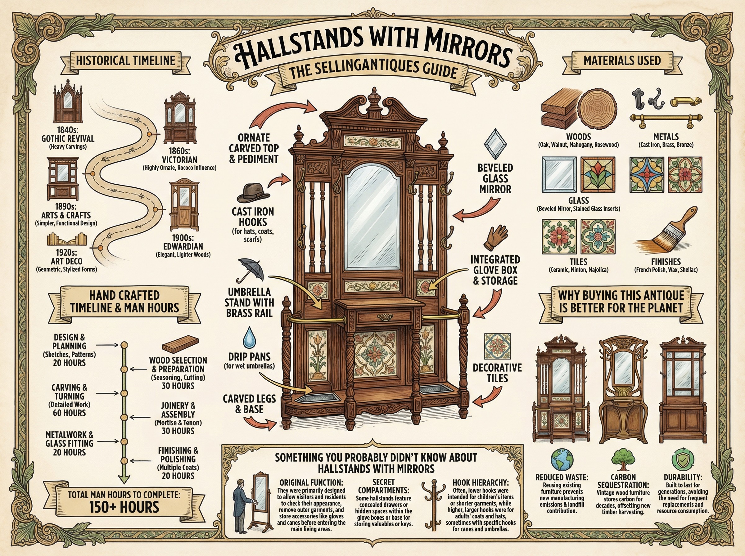 Hallstands With Mirrors Guide Infographic
