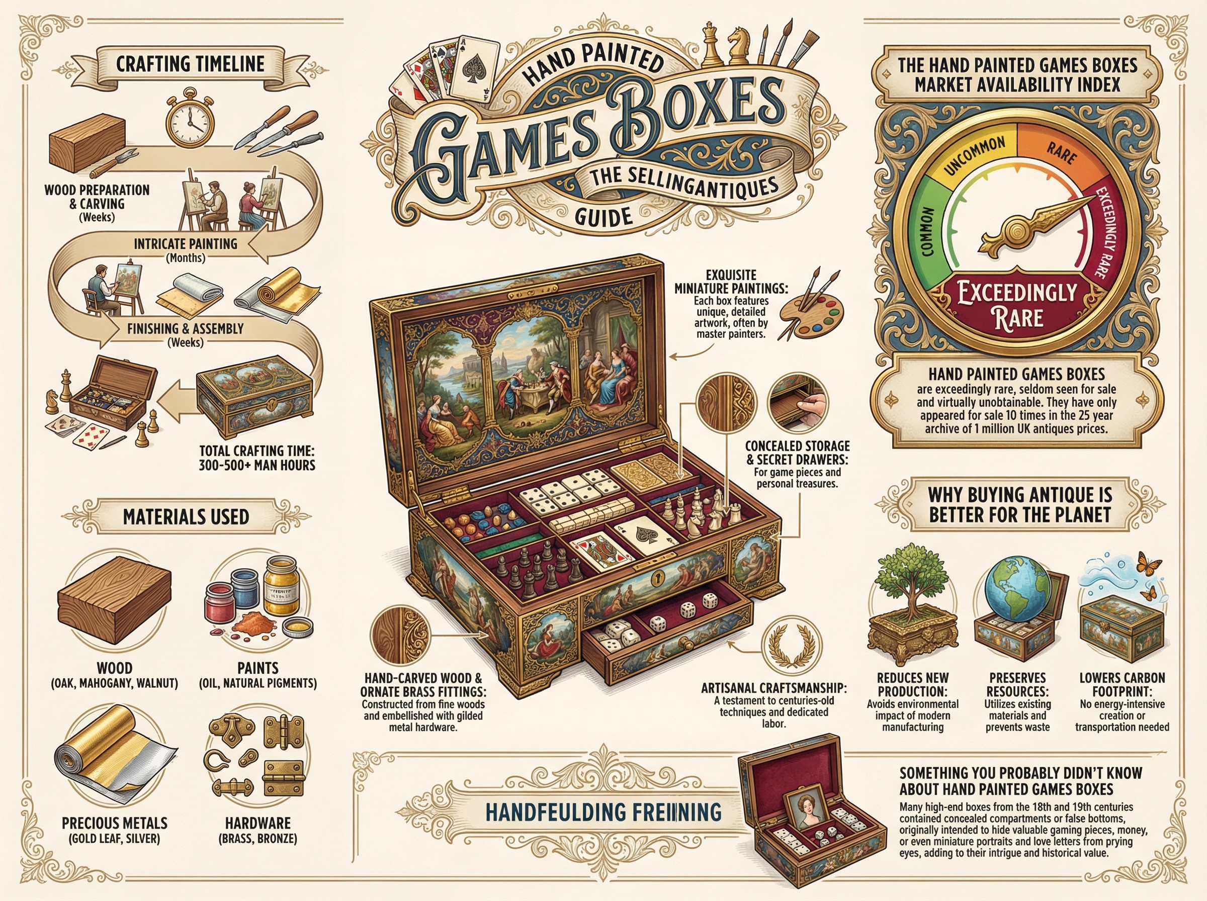 Hand Painted Games Boxes Guide Infographic