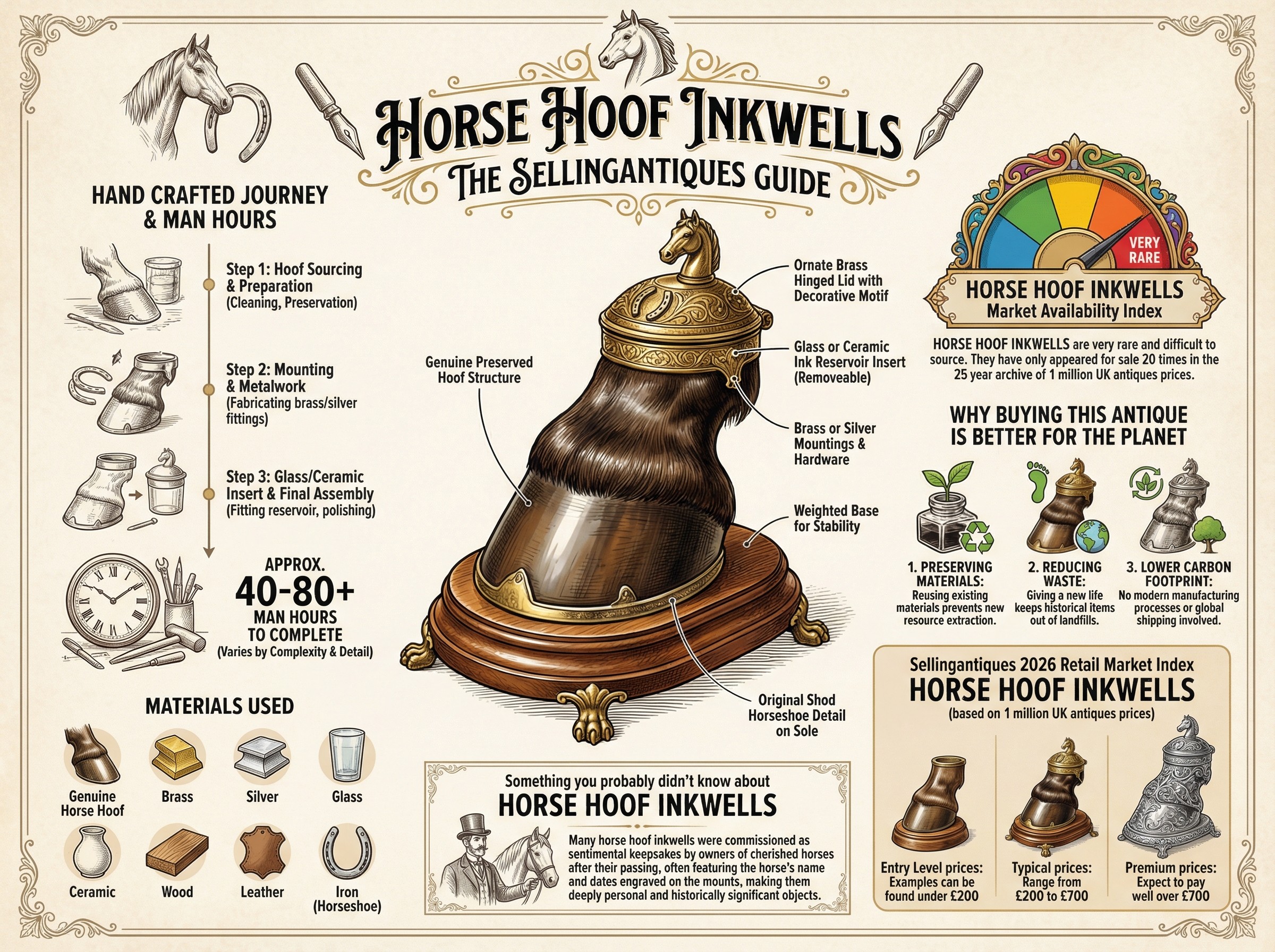 Horse Hoof Inkwells Guide Infographic