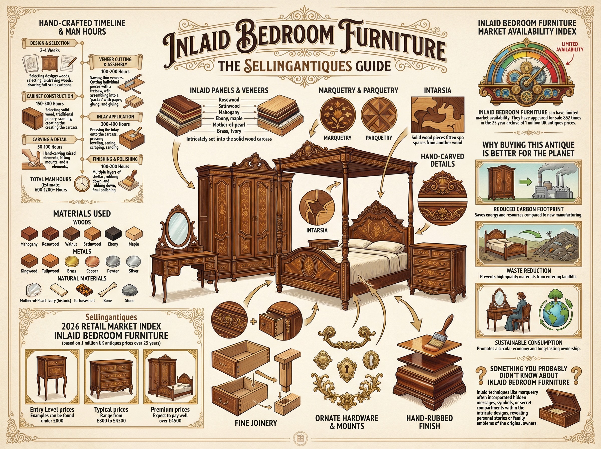 Inlaid Bedroom Furniture Guide Infographic