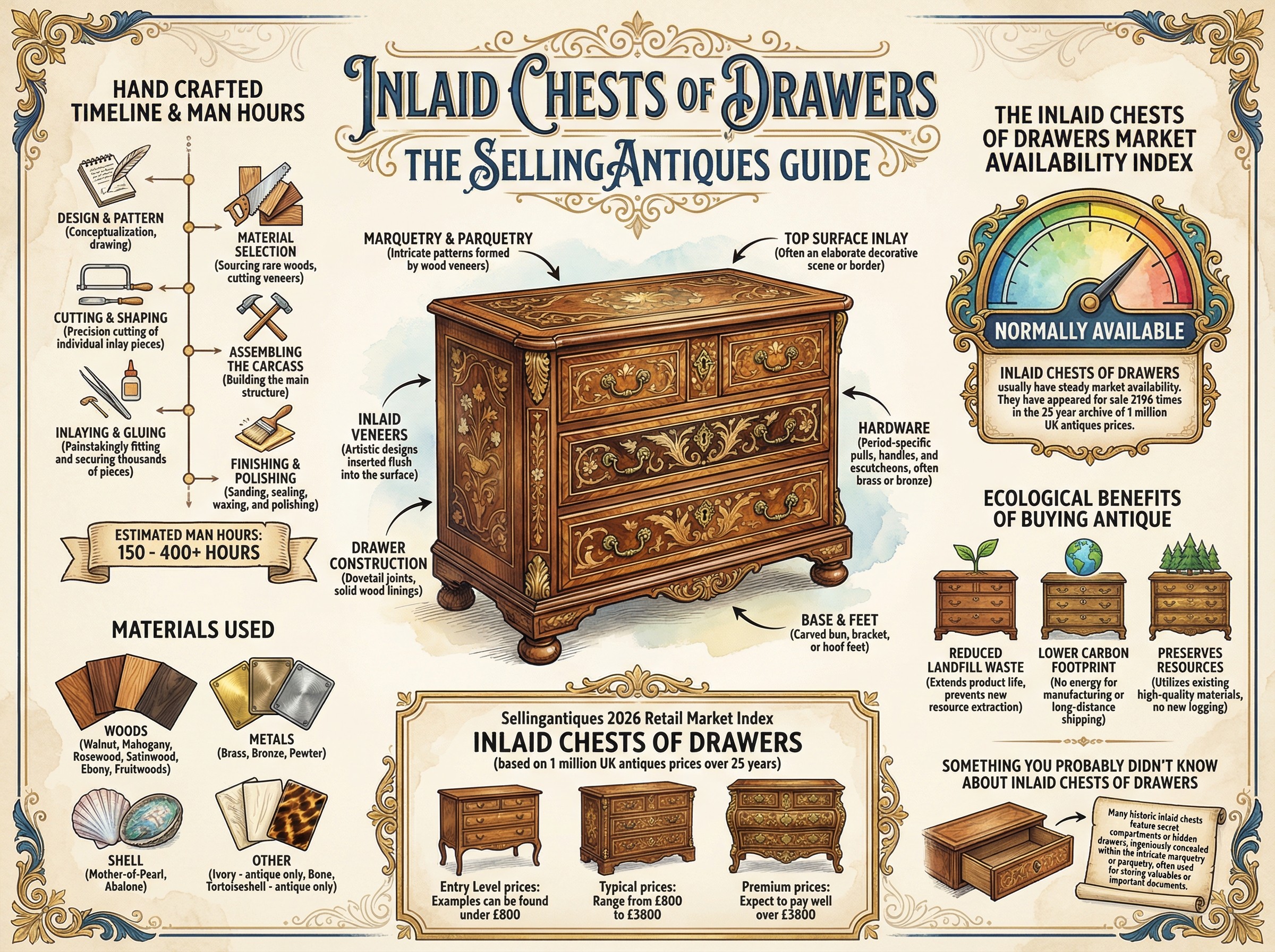 Inlaid Chests Of Drawers Guide Infographic