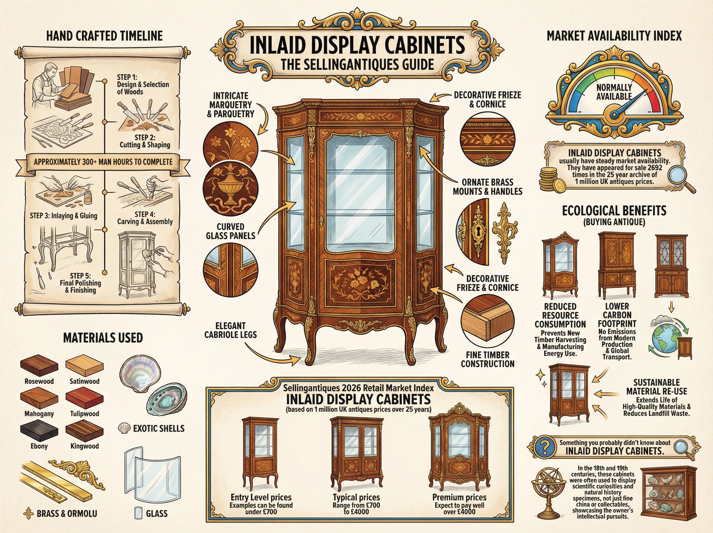 Inlaid Display Cabinets Guide Infographic