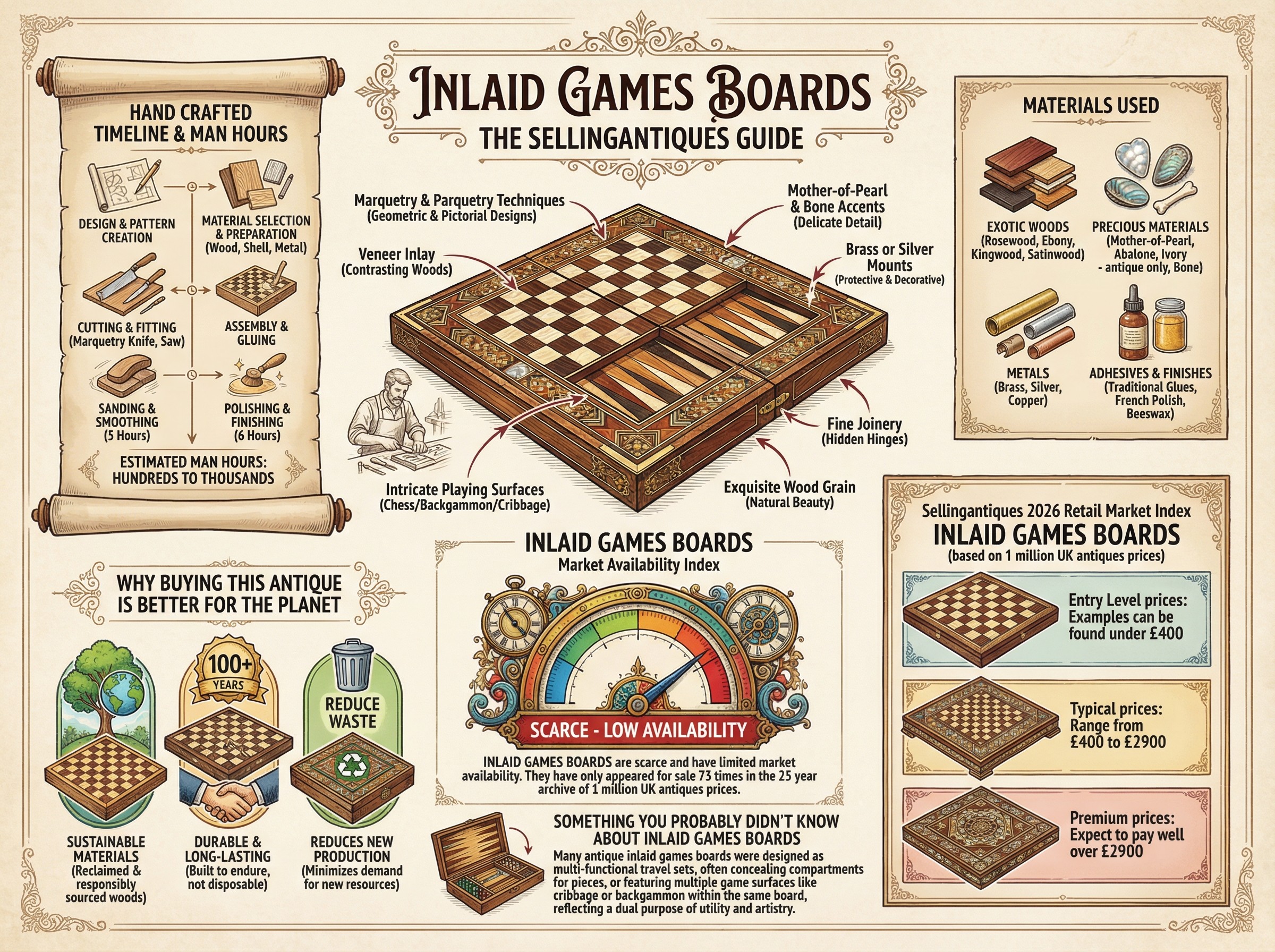 Inlaid Games Boards Guide Infographic