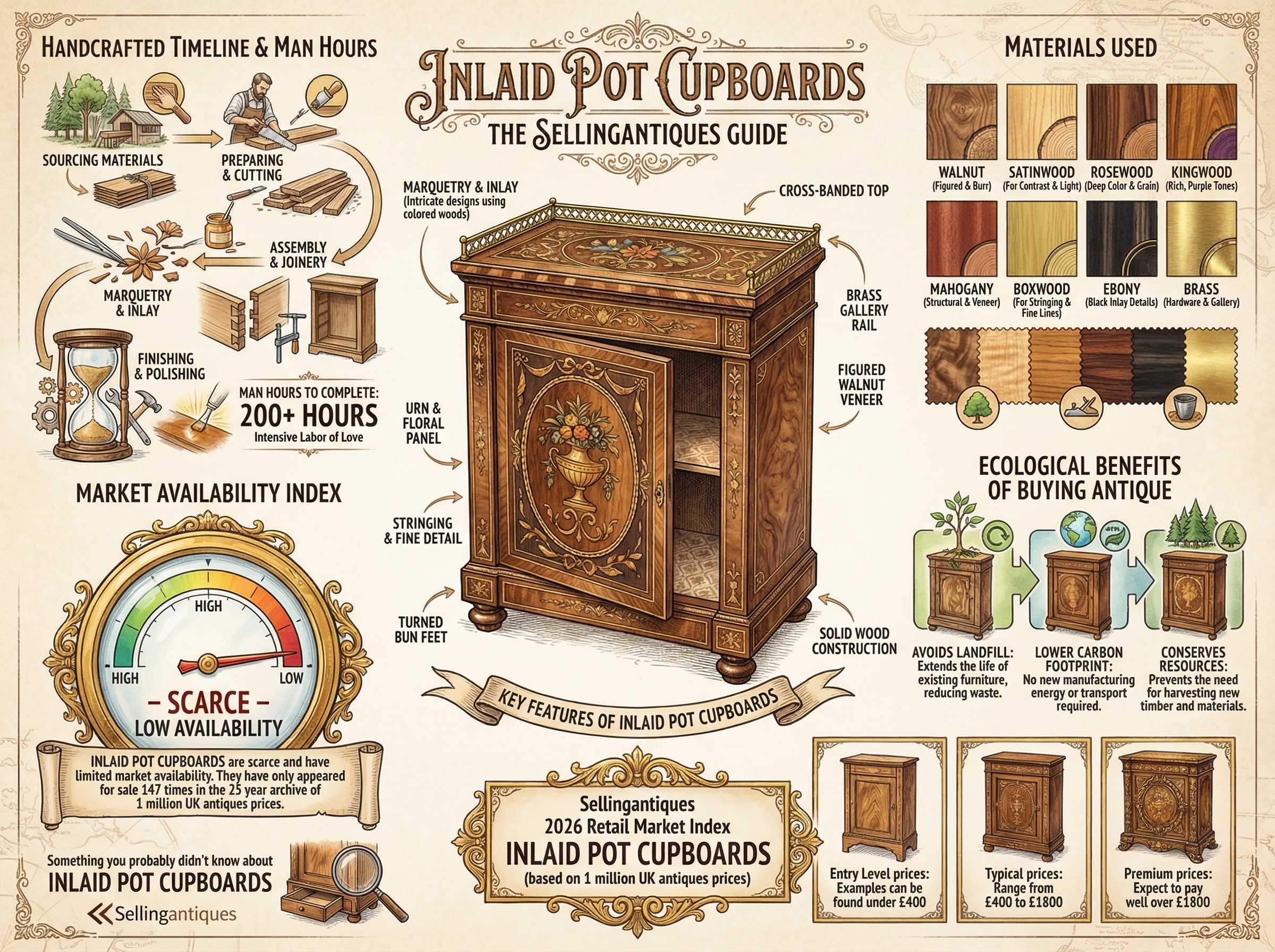 Inlaid Pot Cupboards Guide Infographic