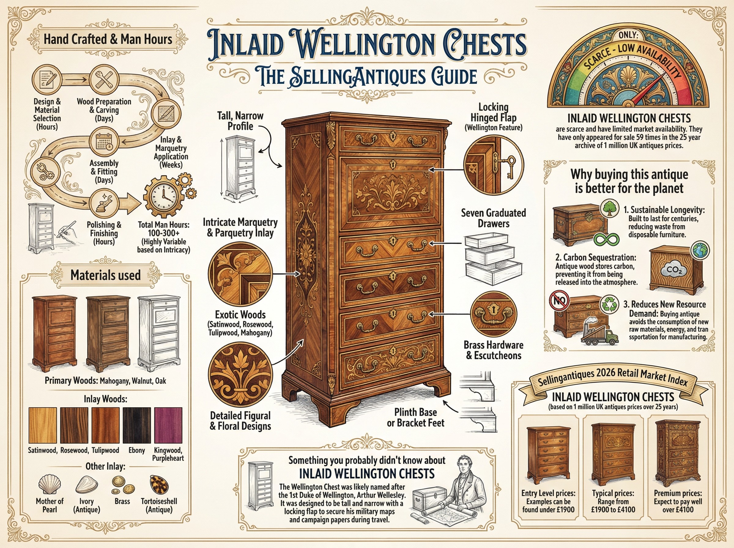 Inlaid Wellington Chests Guide Infographic