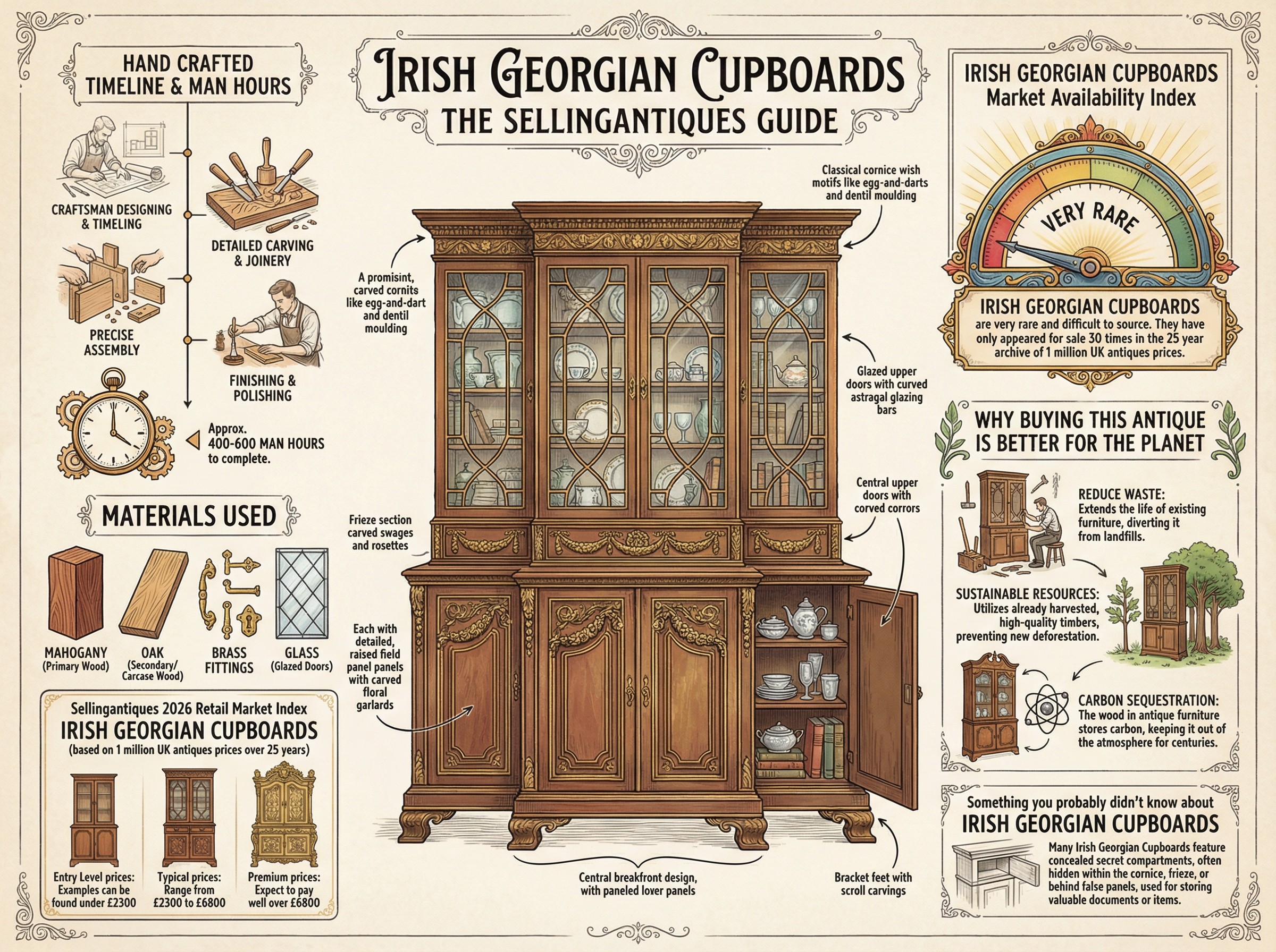 Irish Georgian Cupboards Guide Infographic