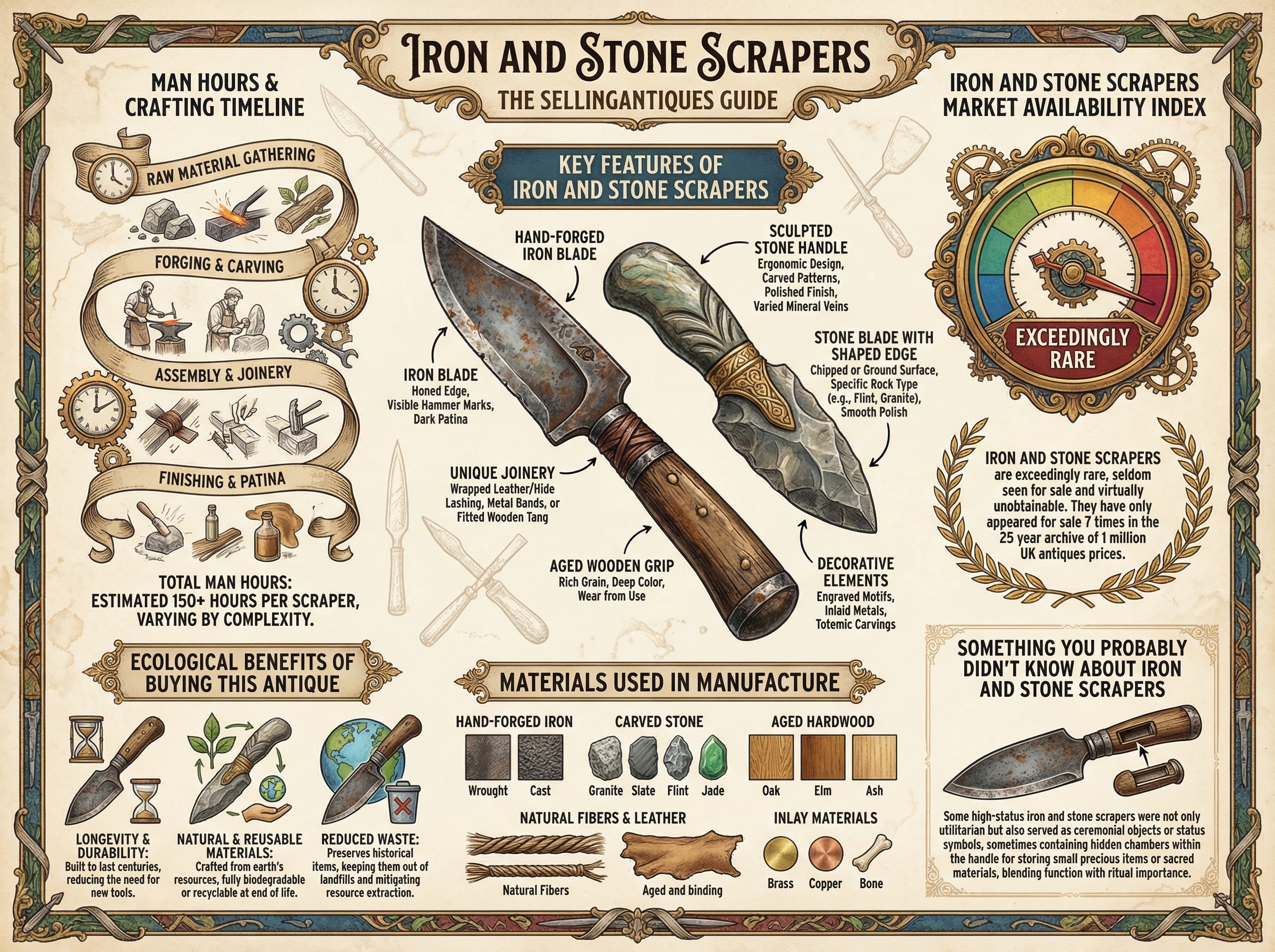 Iron And Stone Scrapers Guide Infographic