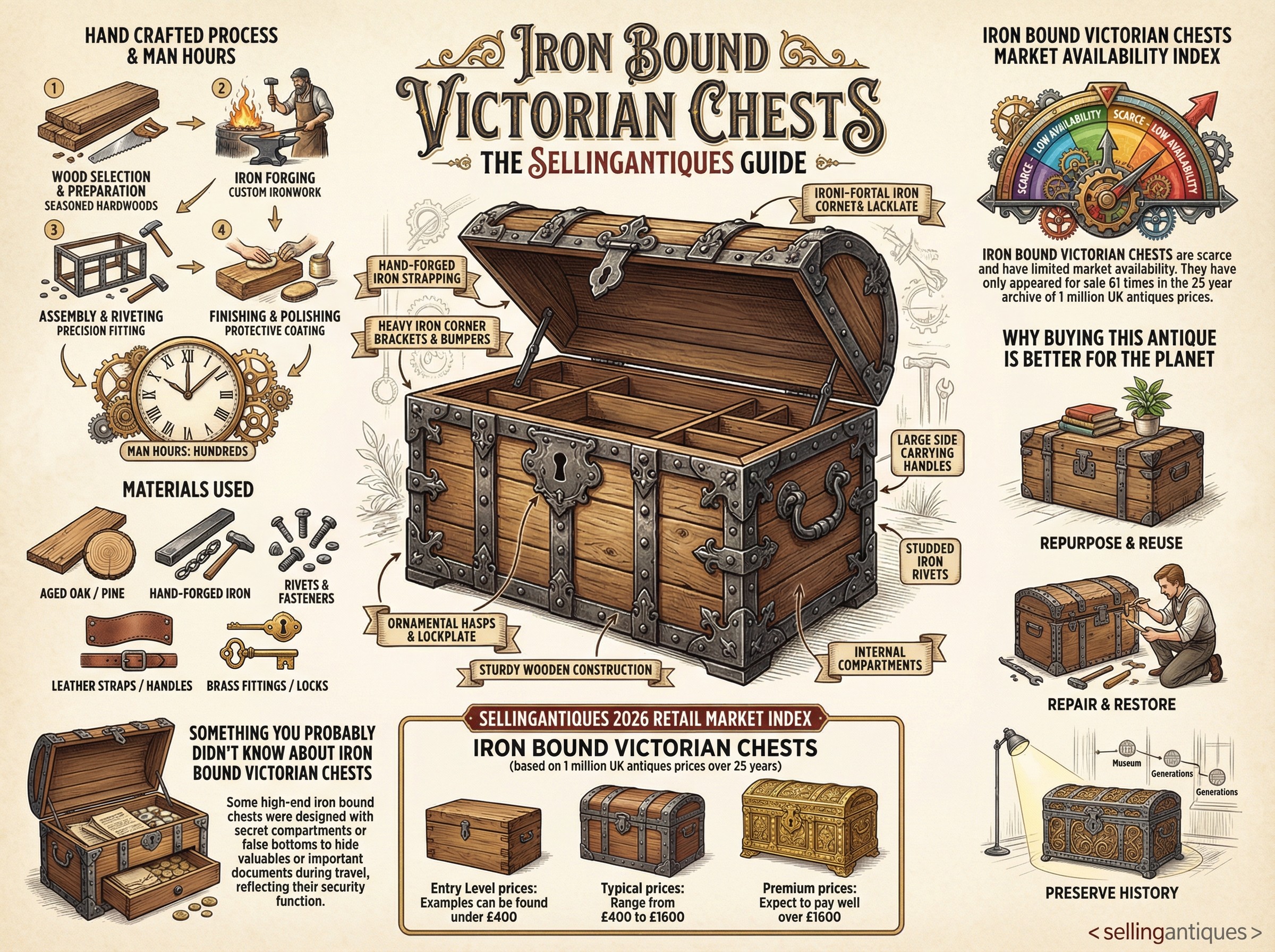 Iron Bound Victorian Chests Guide Infographic