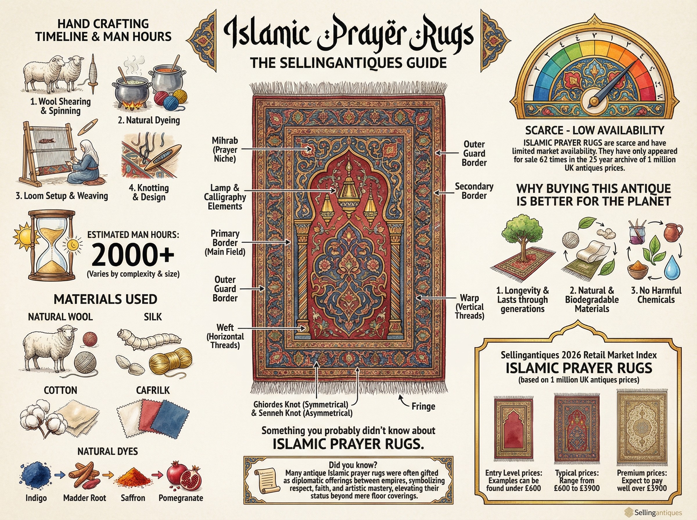 Islamic Prayer Rugs Guide Infographic