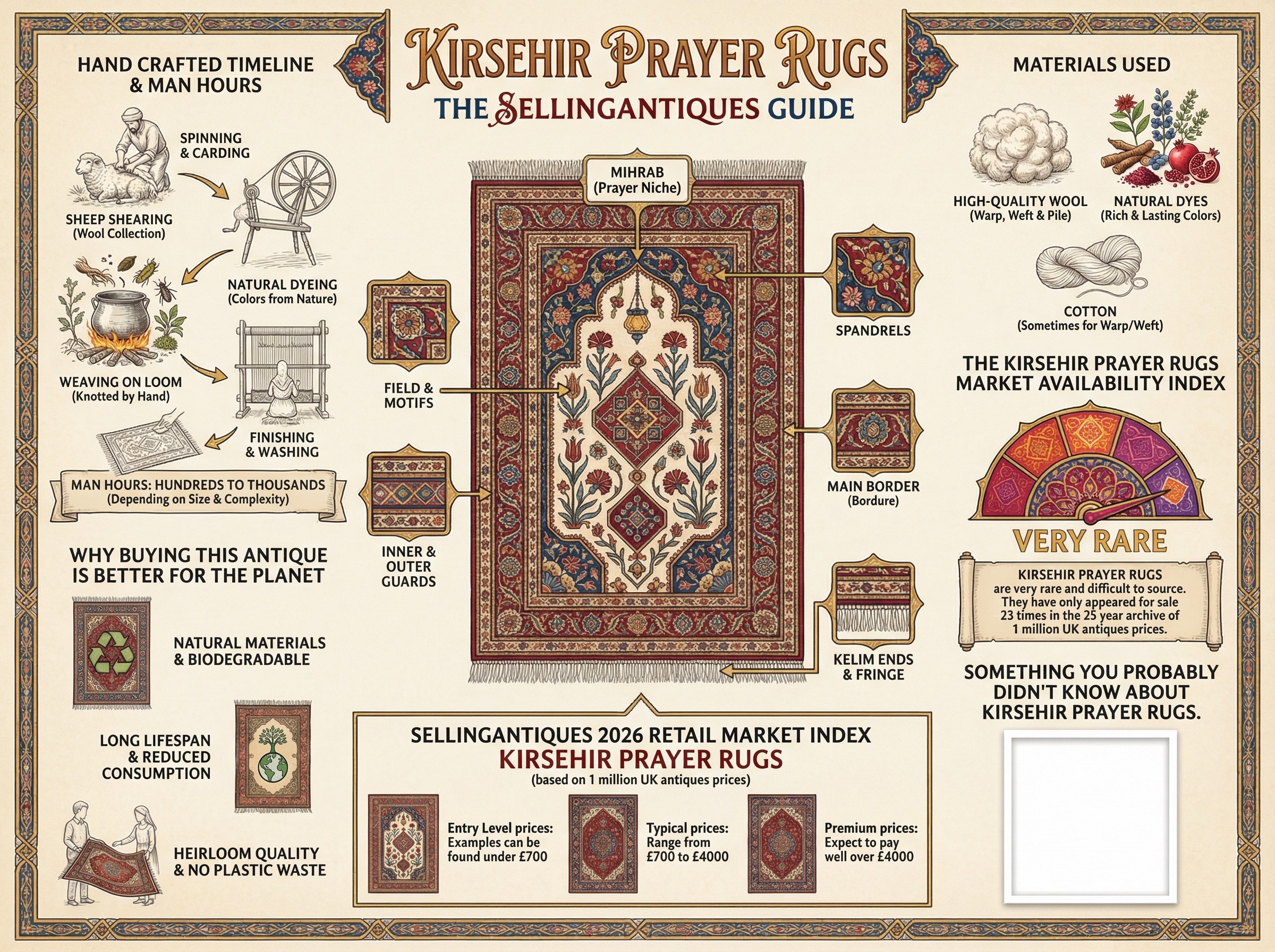 Kirsehir Prayer Rugs Guide Infographic