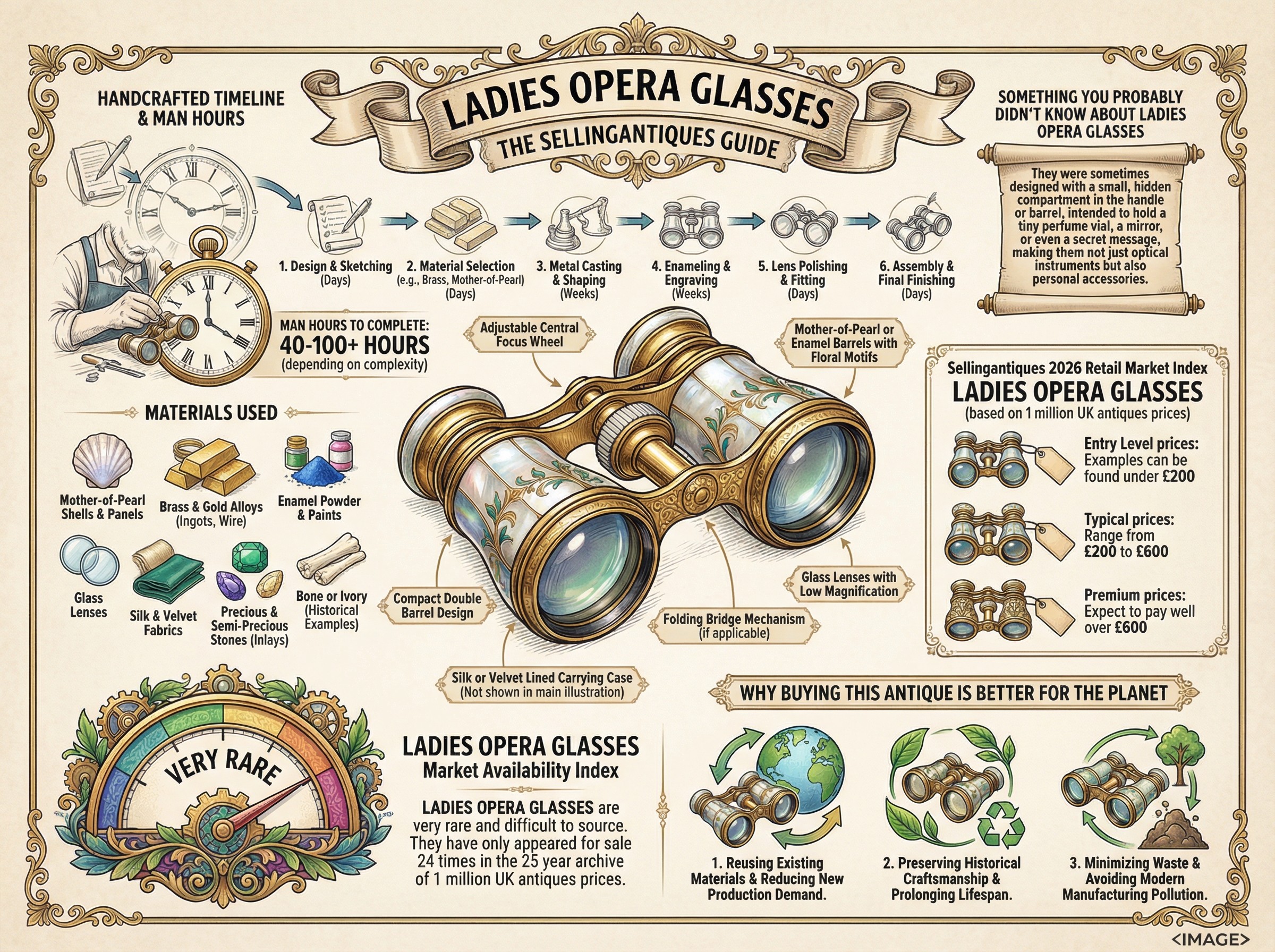 Ladies Opera Glasses Guide Infographic
