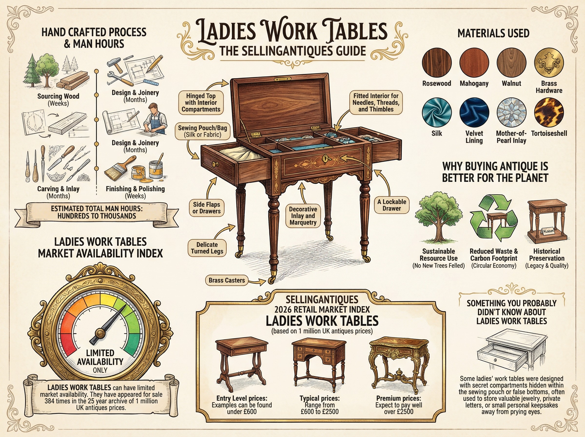Ladies Work Tables Guide Infographic