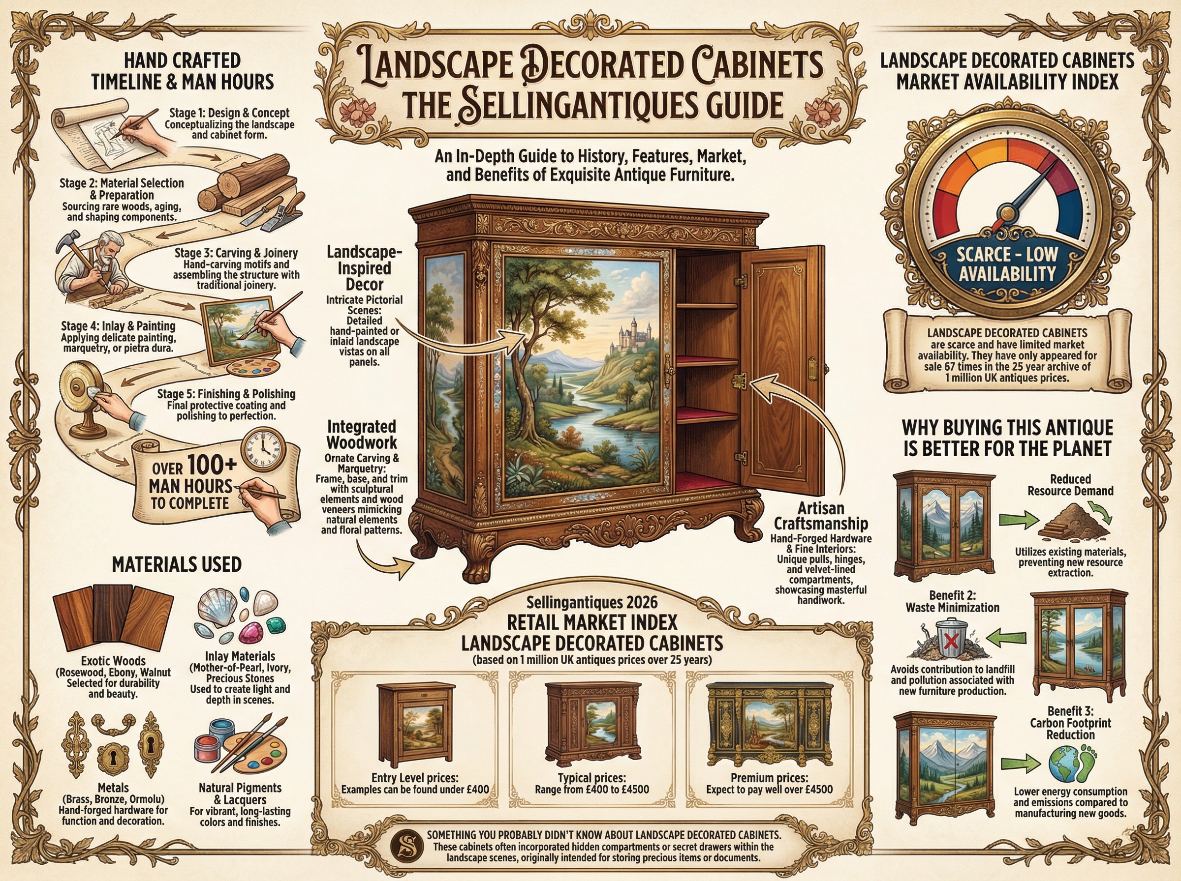 Landscape Decorated Cabinets Guide Infographic