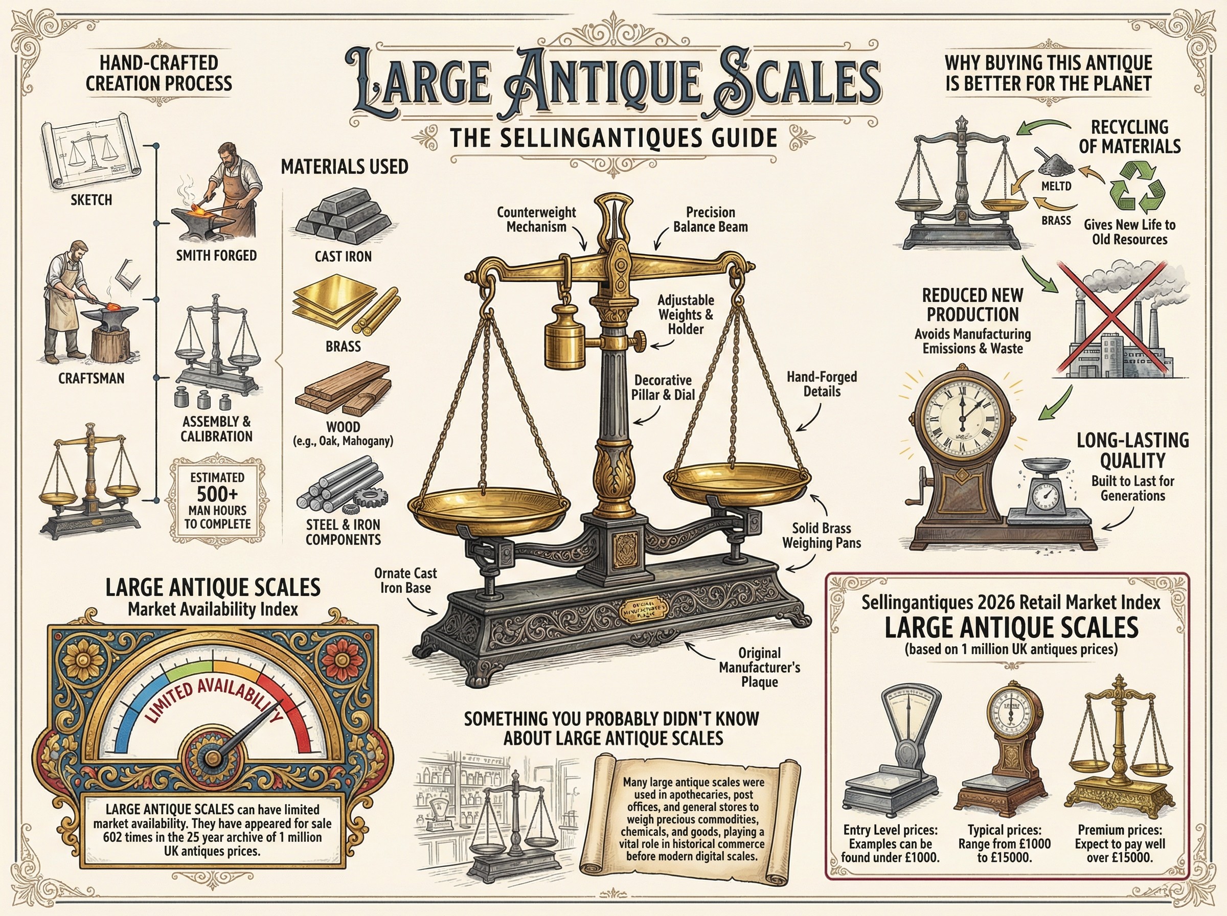 Large Antique Scales Guide Infographic