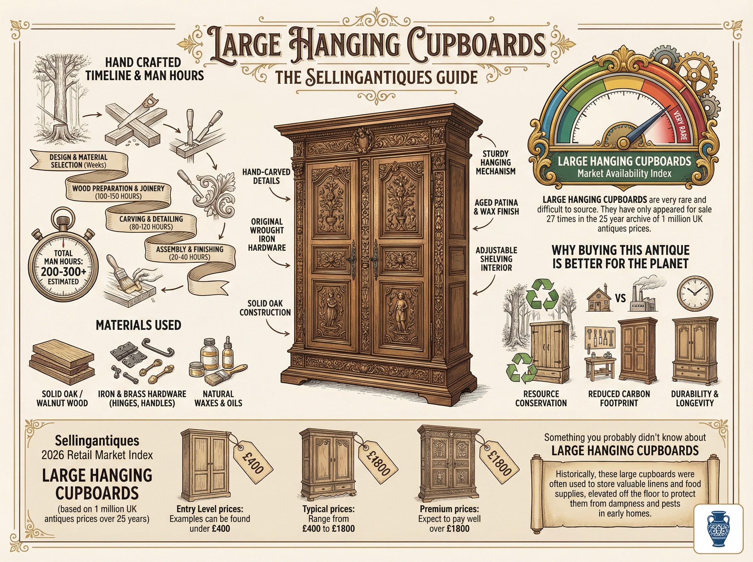 Large Hanging Cupboards Guide Infographic