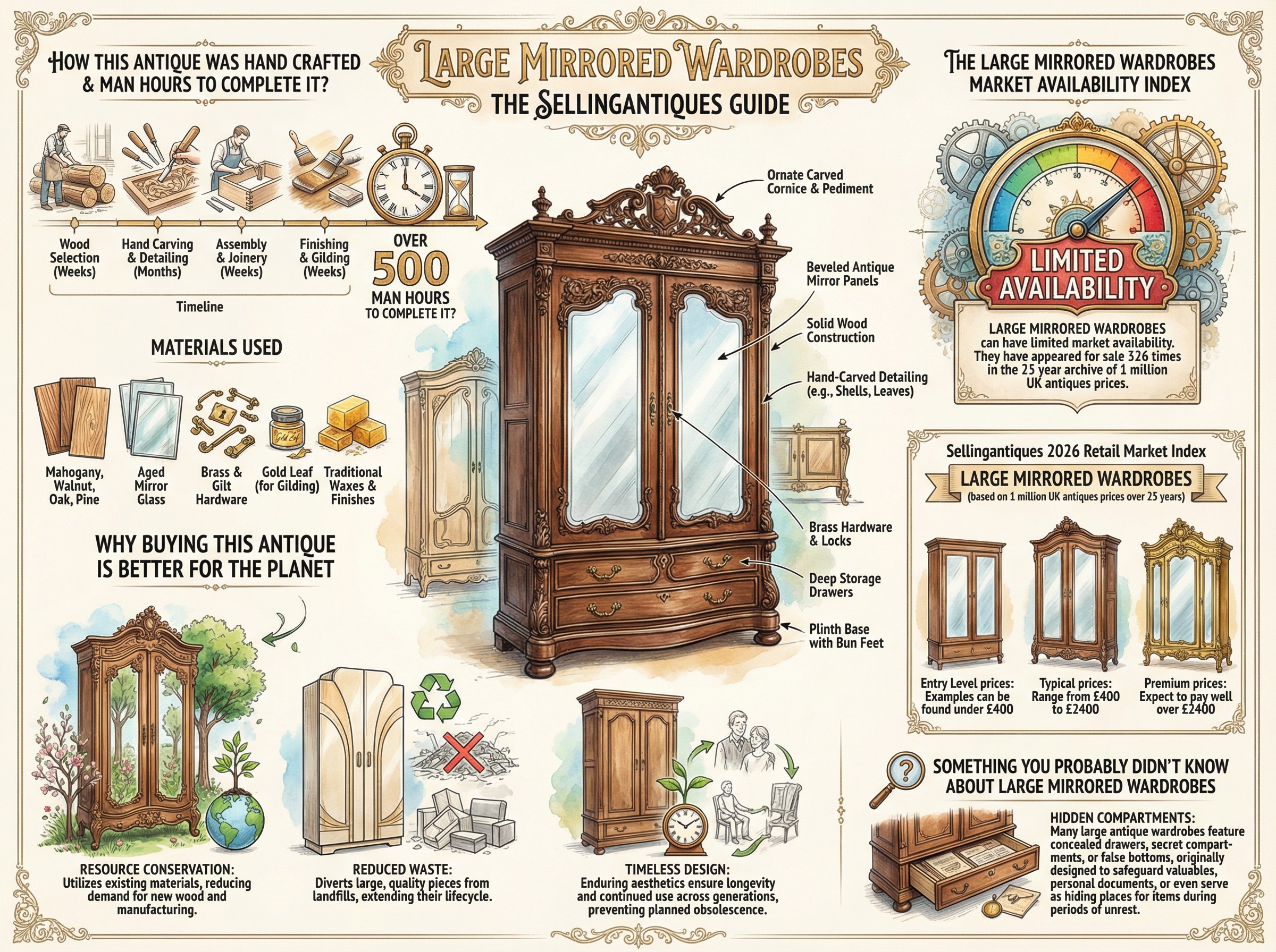 Large Mirrored Wardrobes Guide Infographic