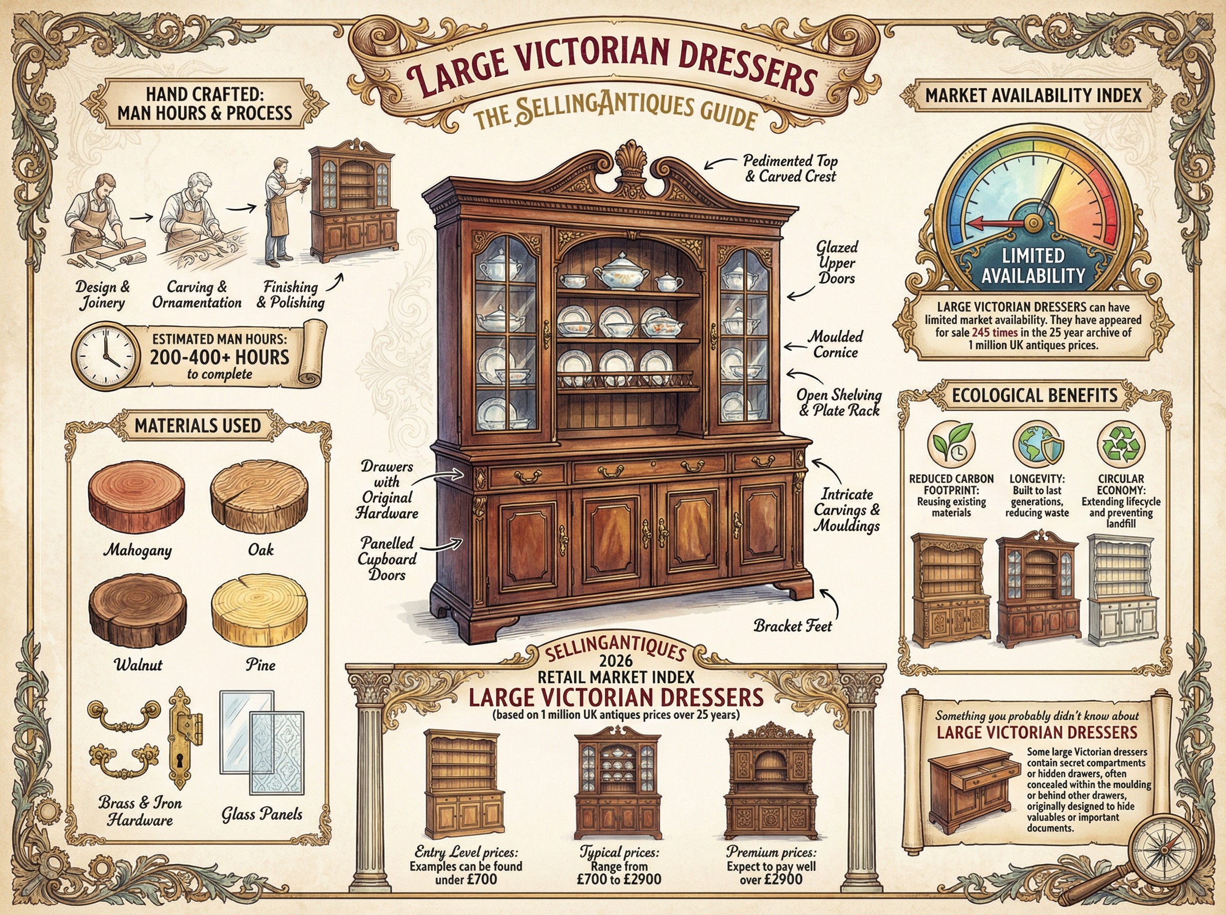 Large Victorian Dressers Guide Infographic
