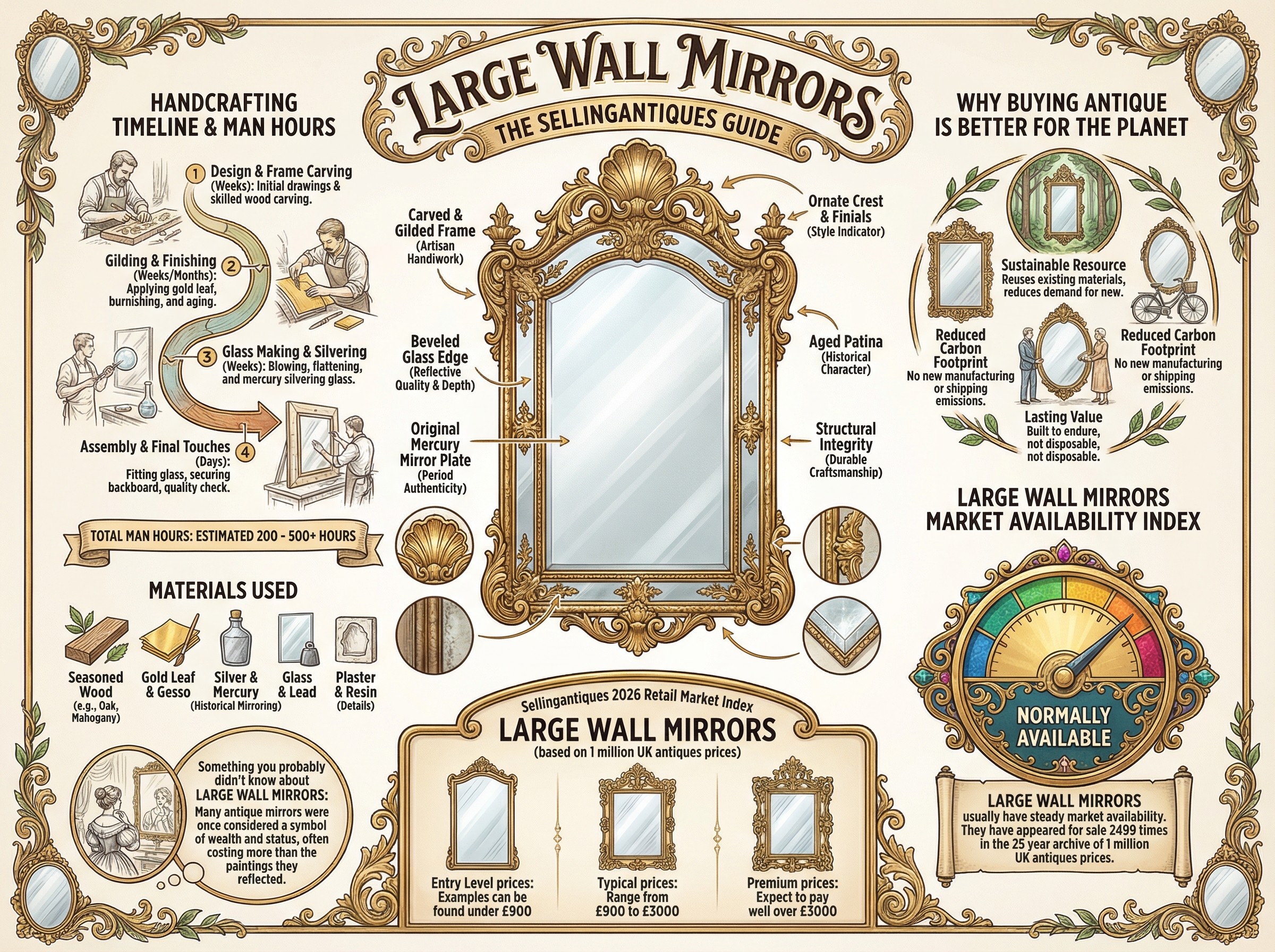 Large Wall Mirrors Guide Infographic