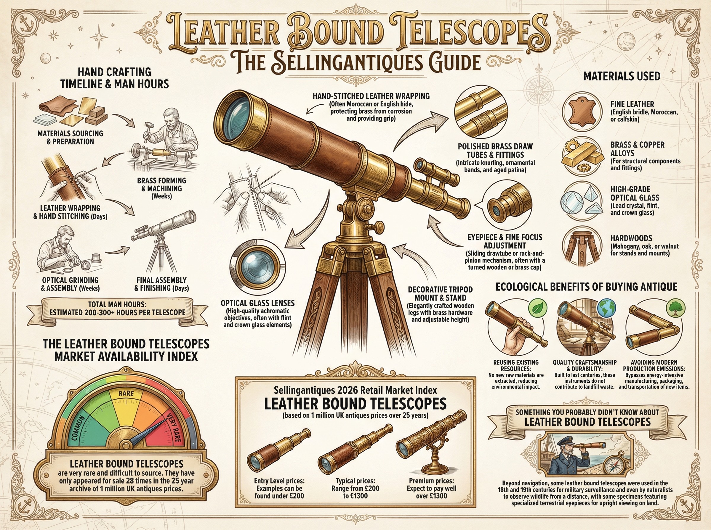 Leather Bound Telescopes Guide Infographic