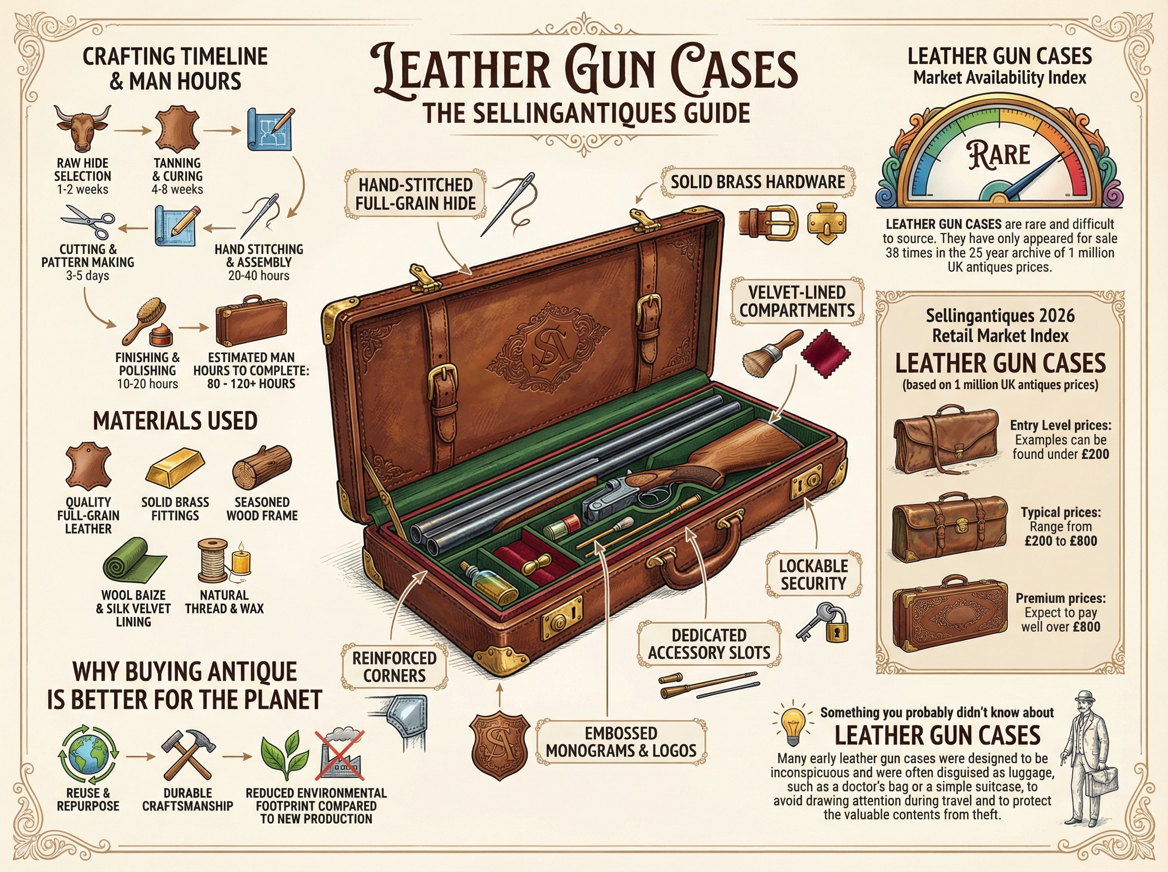 Leather Gun Cases Guide Infographic