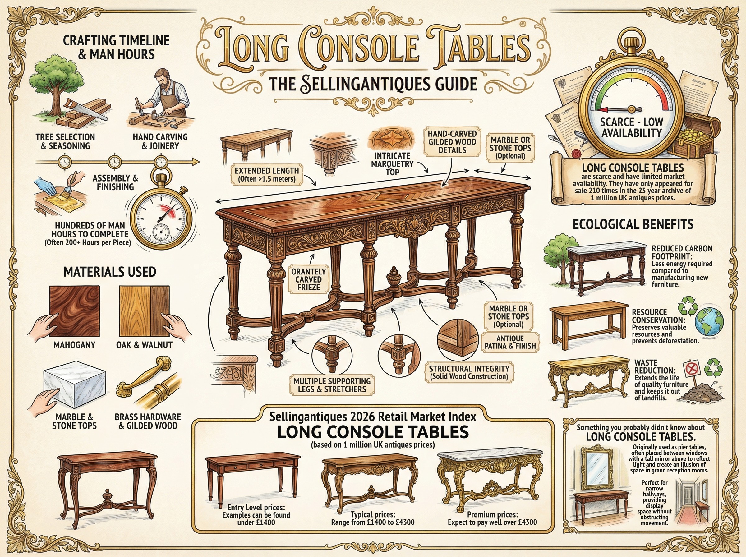 Long Console Tables Guide Infographic