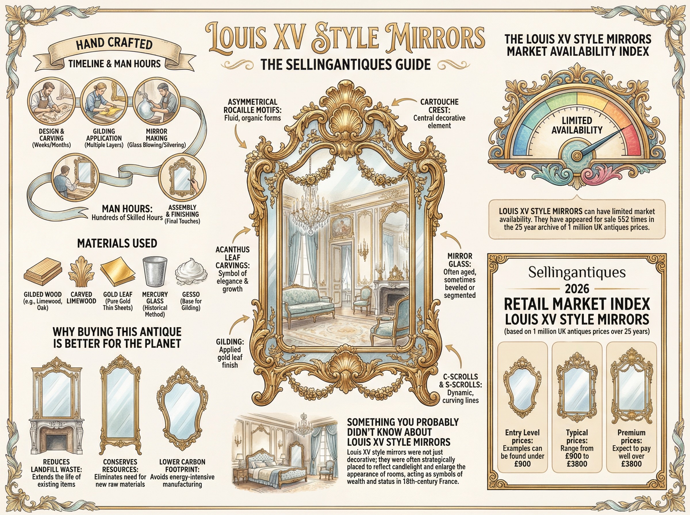 Louis Xv Style Mirrors Guide Infographic