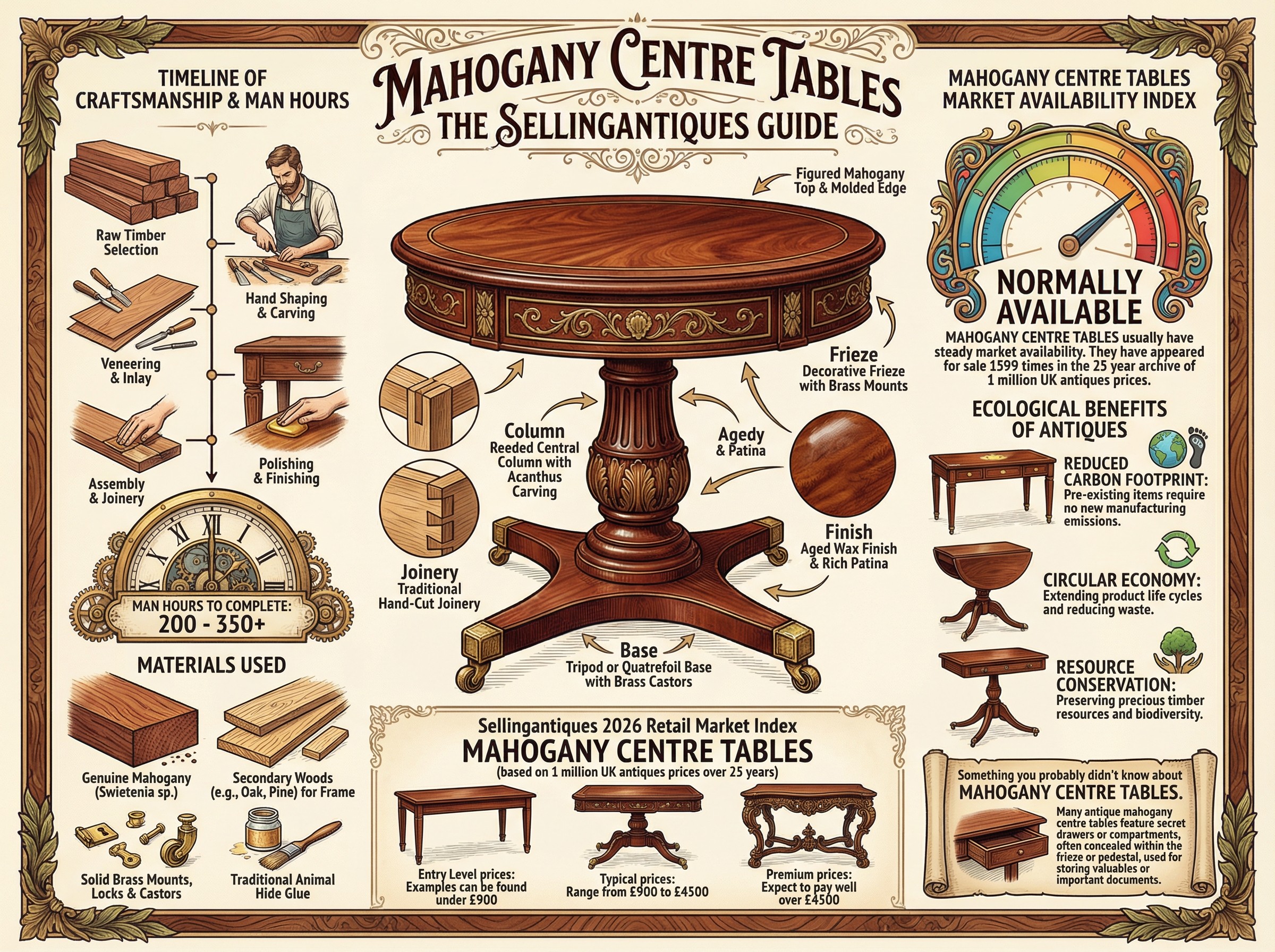 Mahogany Centre Tables Guide Infographic
