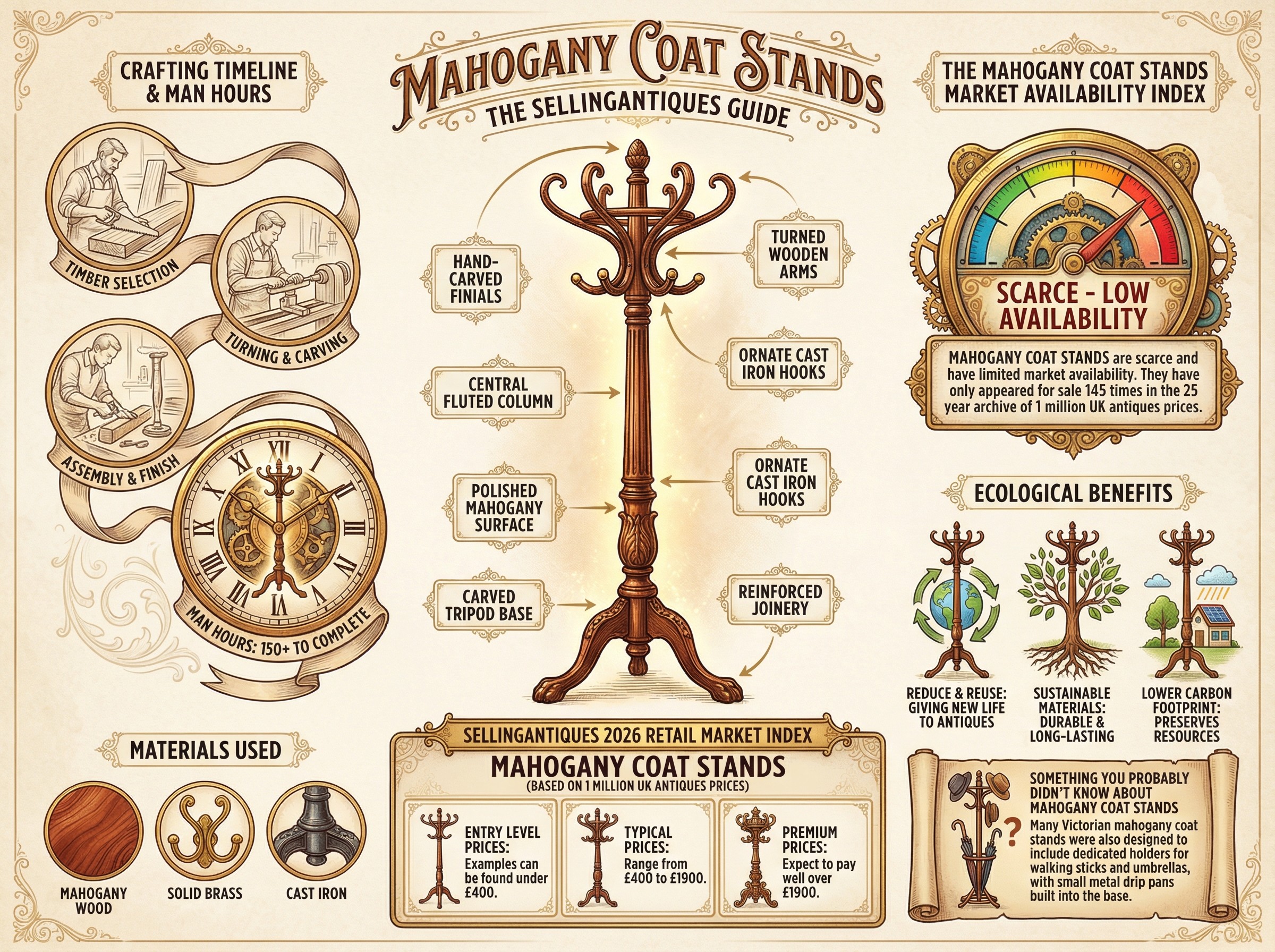 Mahogany Coat Stands Guide Infographic
