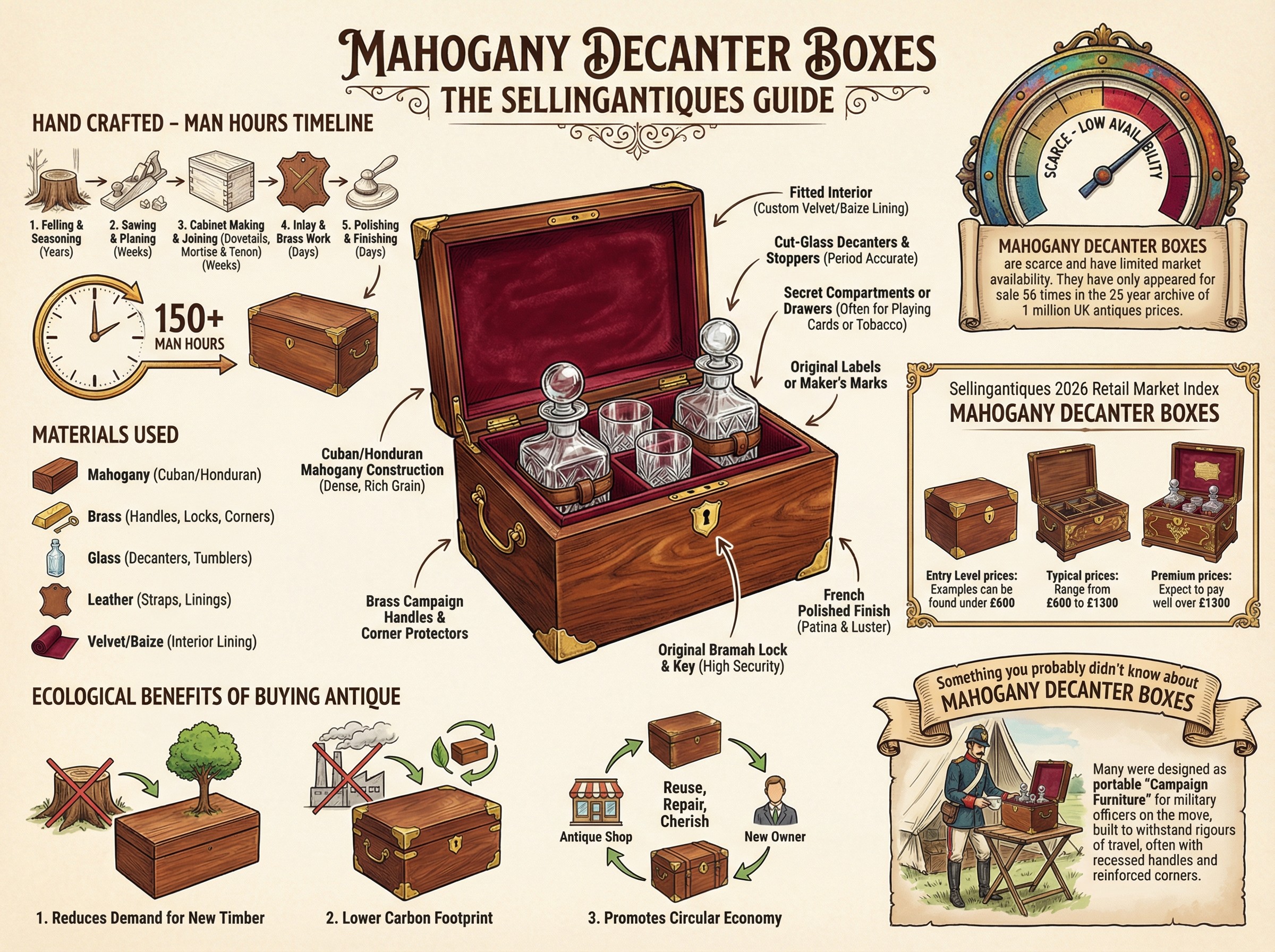 Mahogany Decanter Boxes Guide Infographic