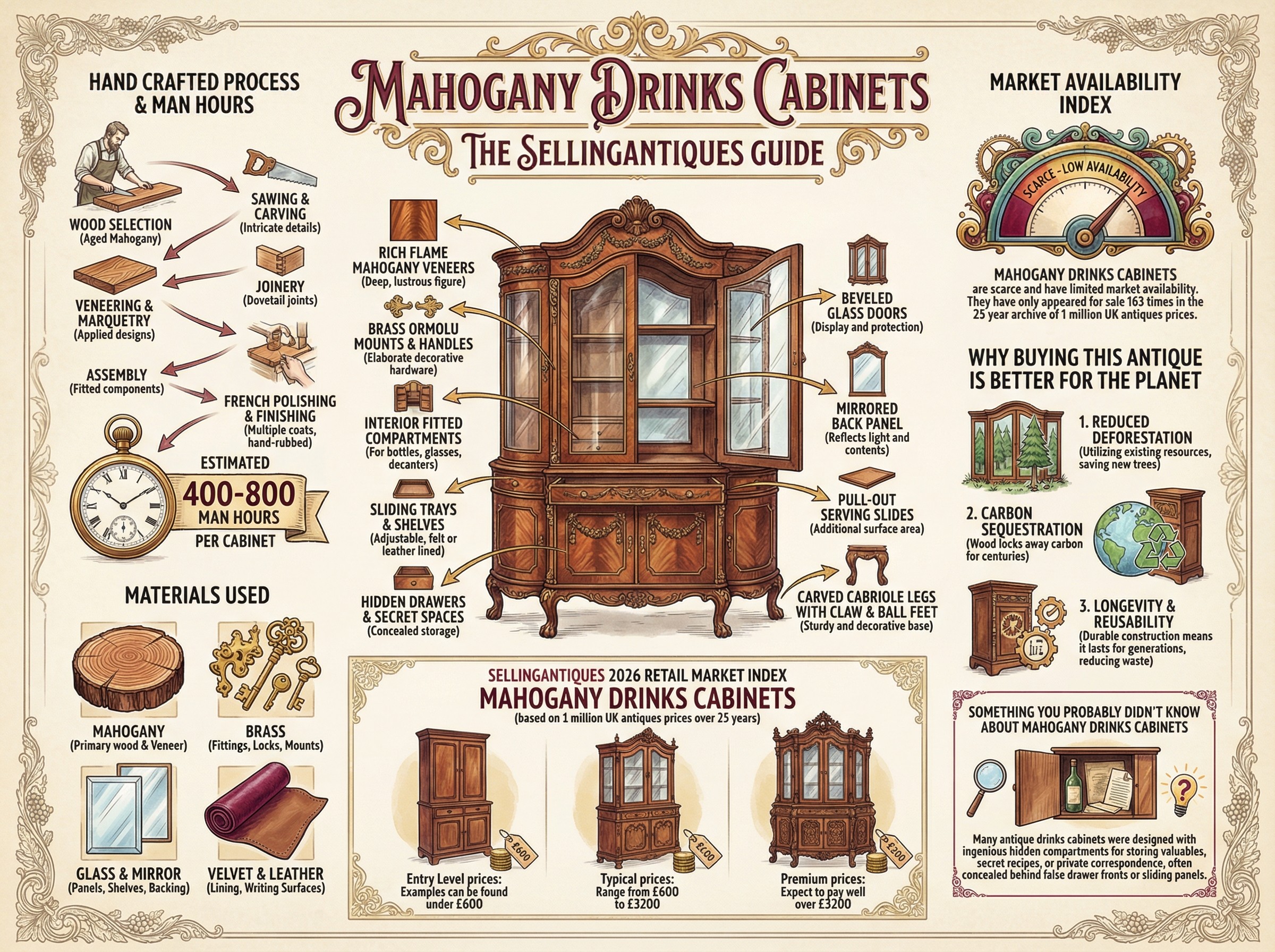 Mahogany Drinks Cabinets Guide Infographic