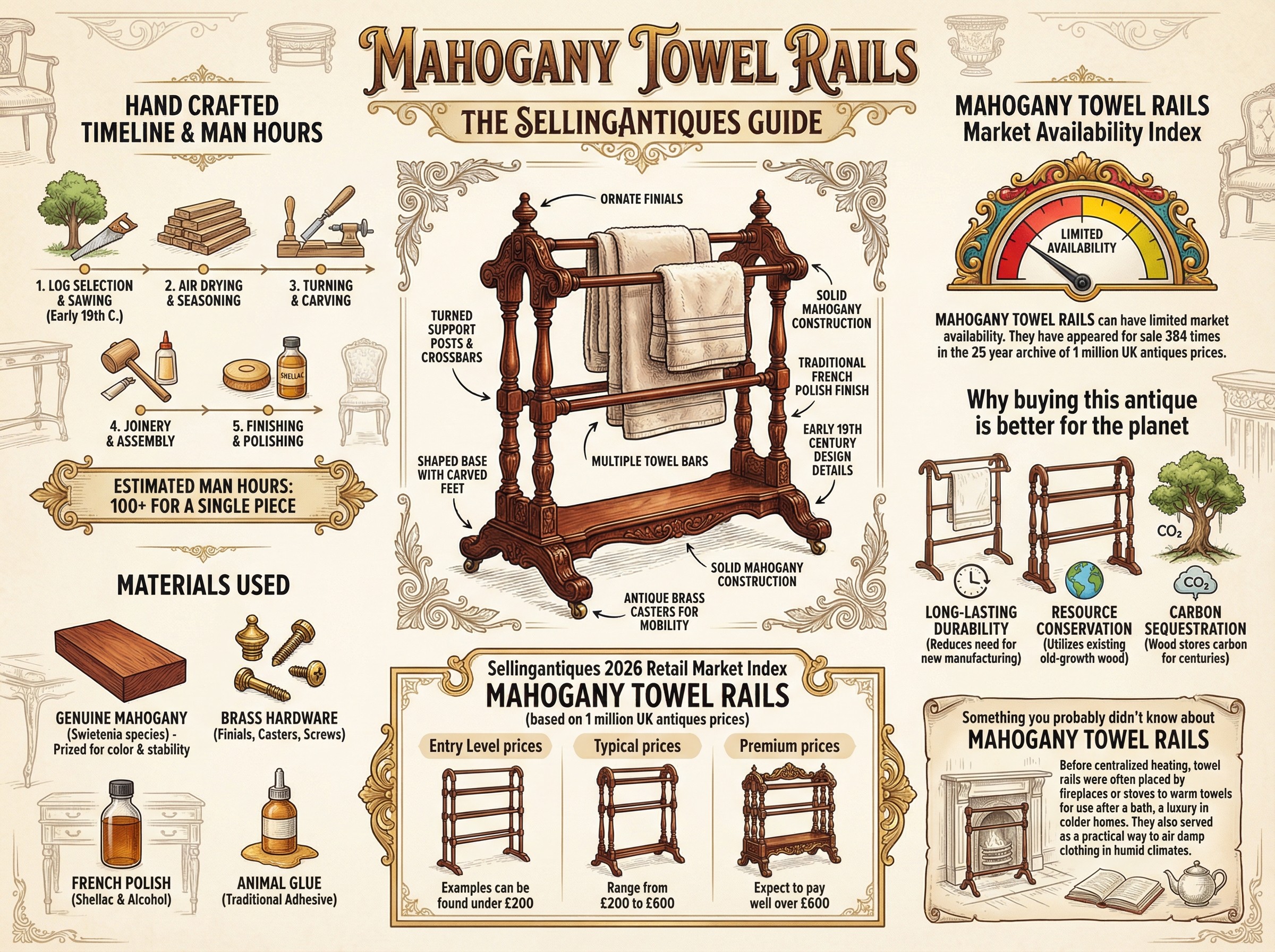 Mahogany Towel Rails Guide Infographic