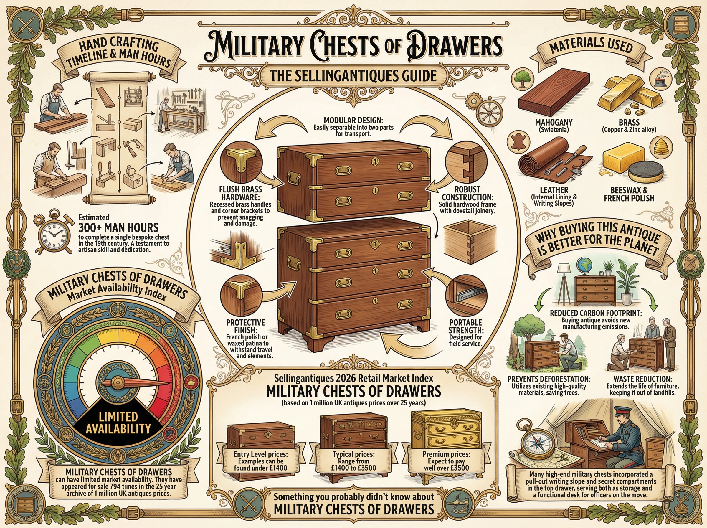 Military Chests Of Drawers Guide Infographic
