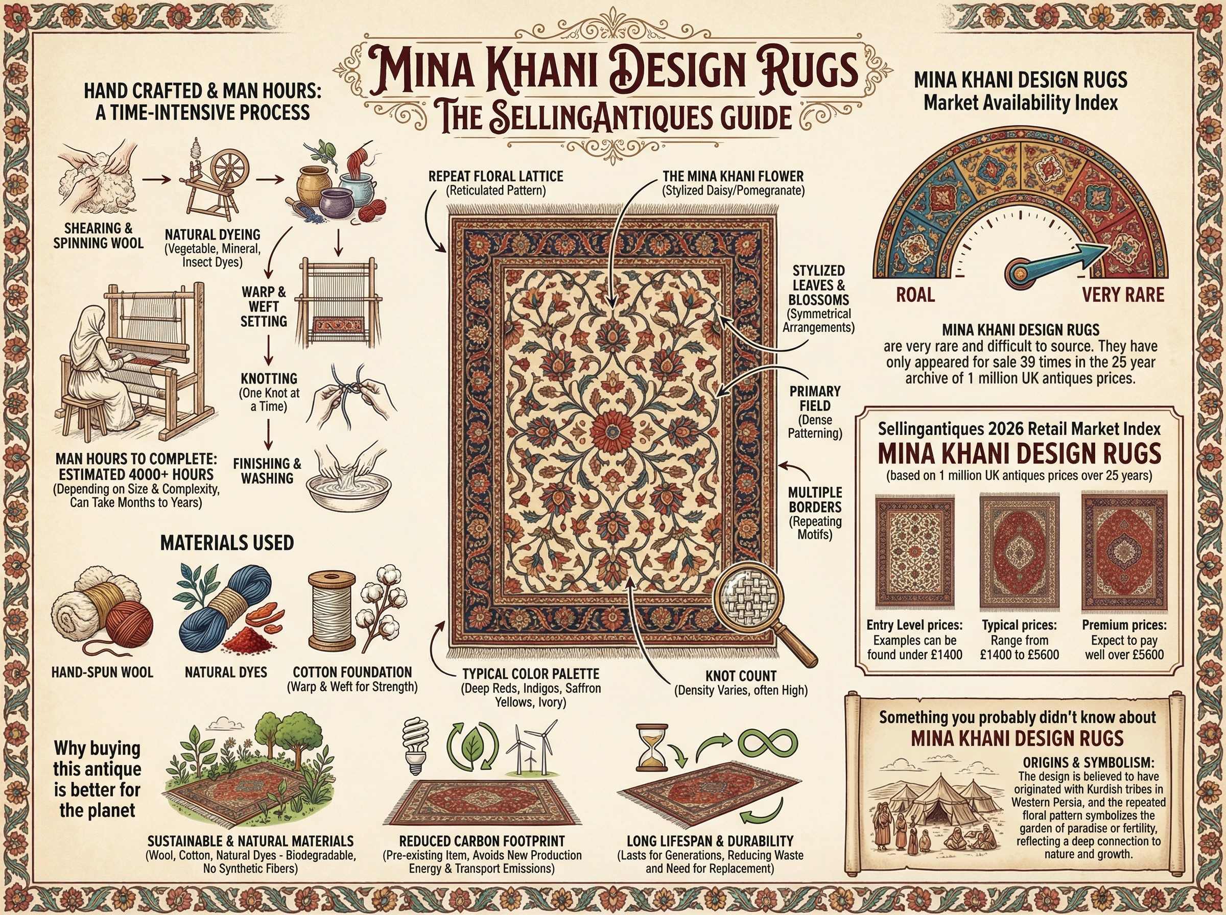 Mina Khani Design Rugs Guide Infographic