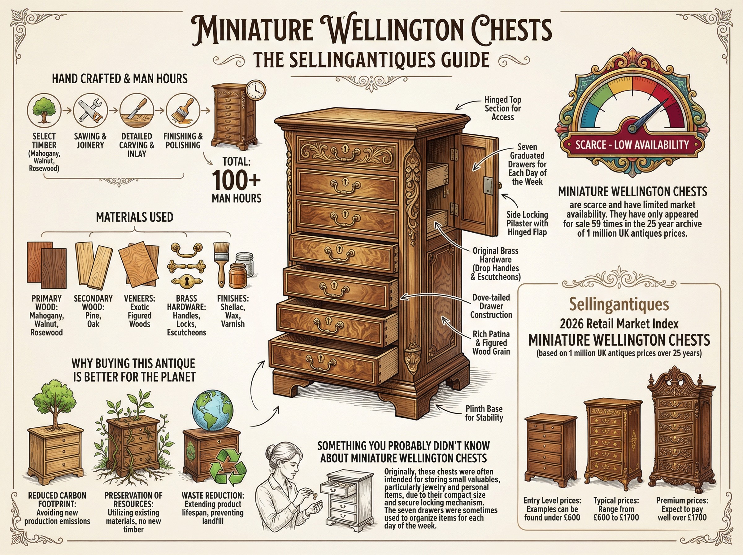 Miniature Wellington Chests Guide Infographic