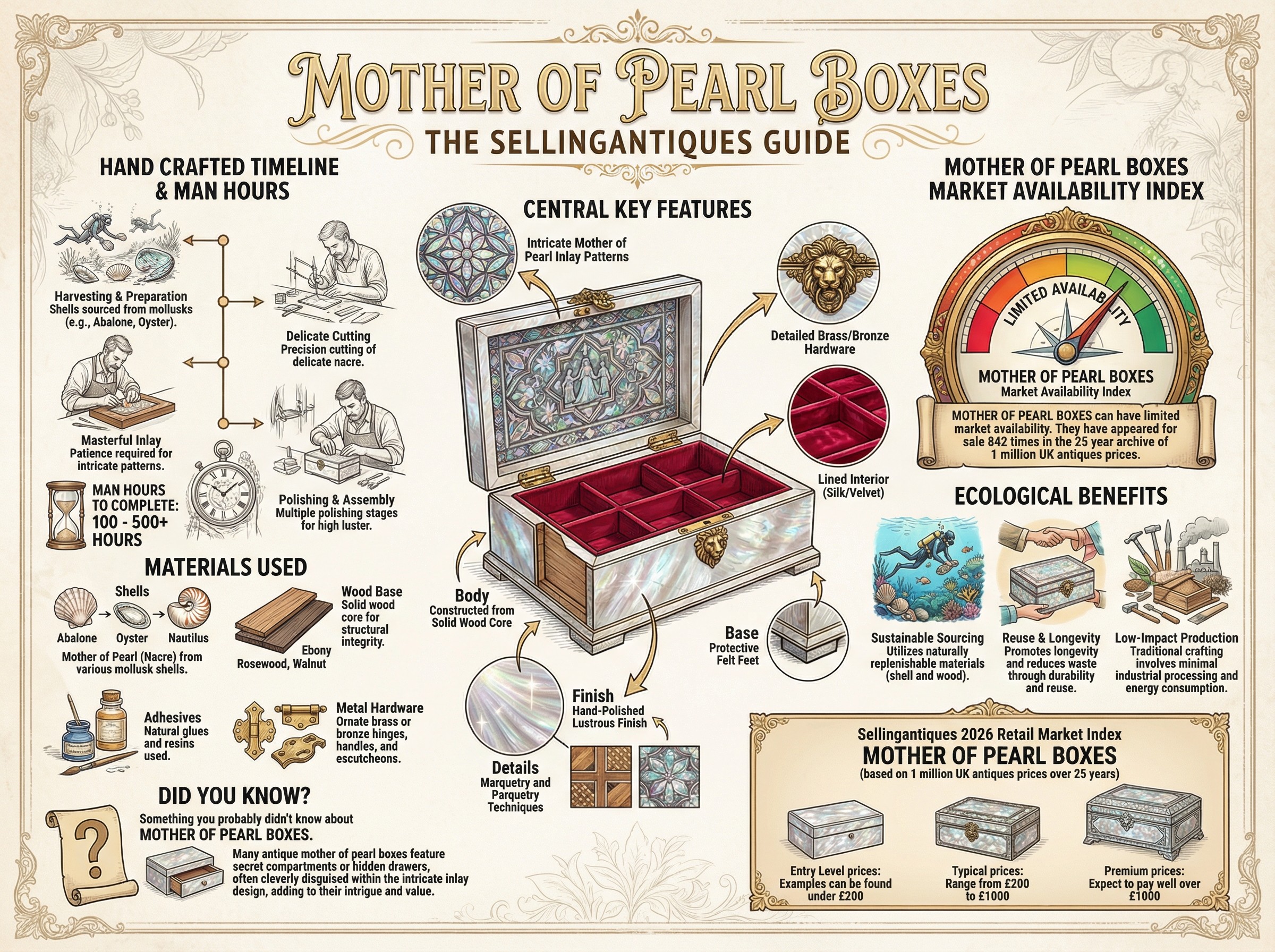 Mother Of Pearl Boxes Guide Infographic