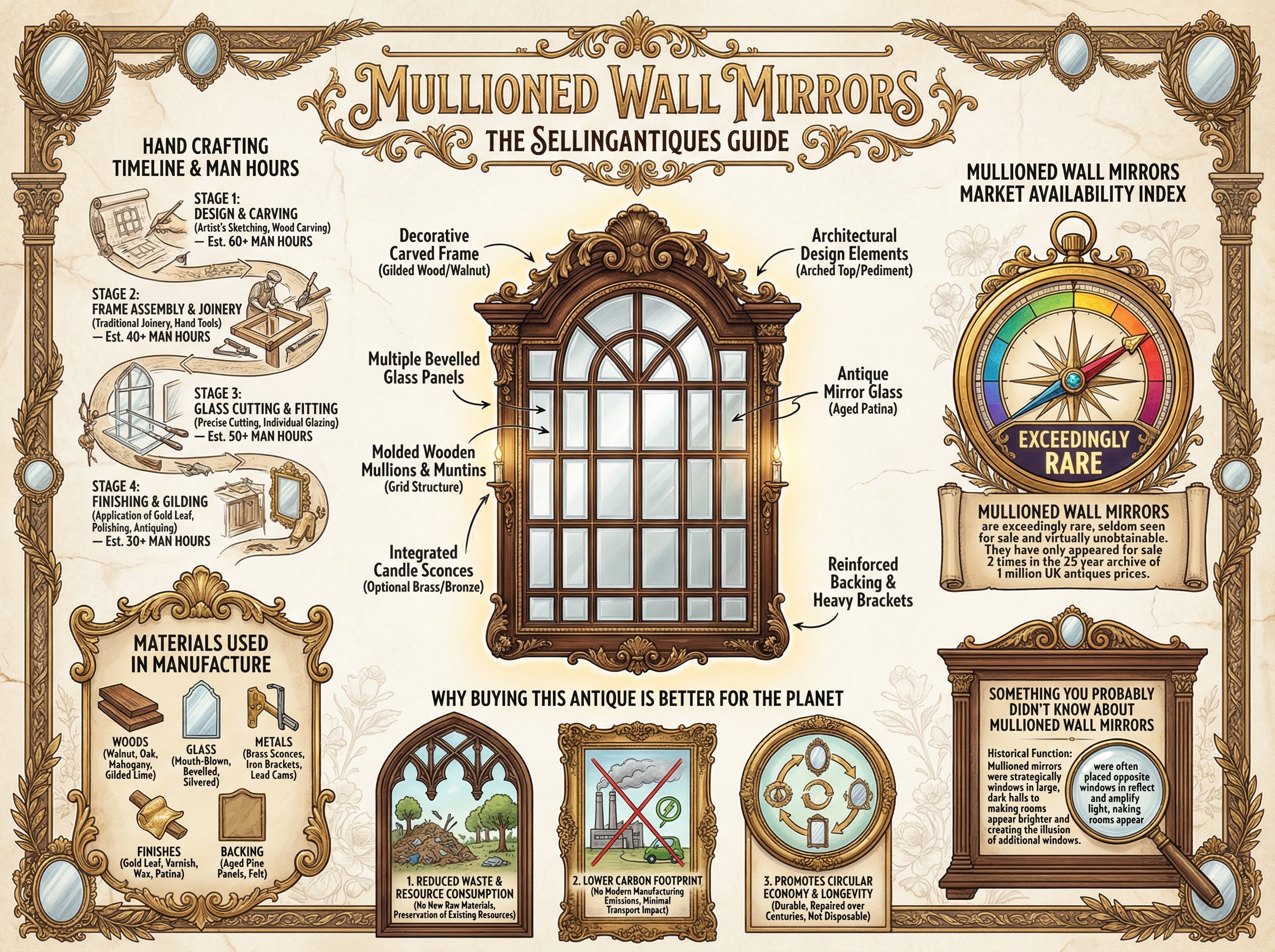 Mullioned Wall Mirrors Guide Infographic
