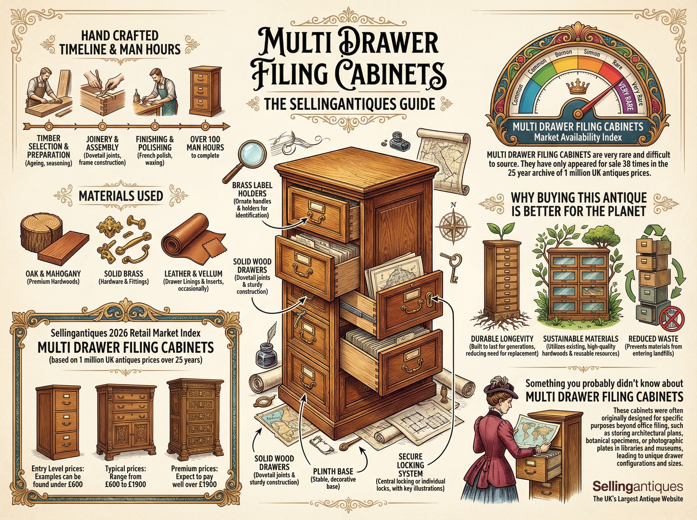 The Sellingantiques Guide to Multi Drawer Filing Cabinets