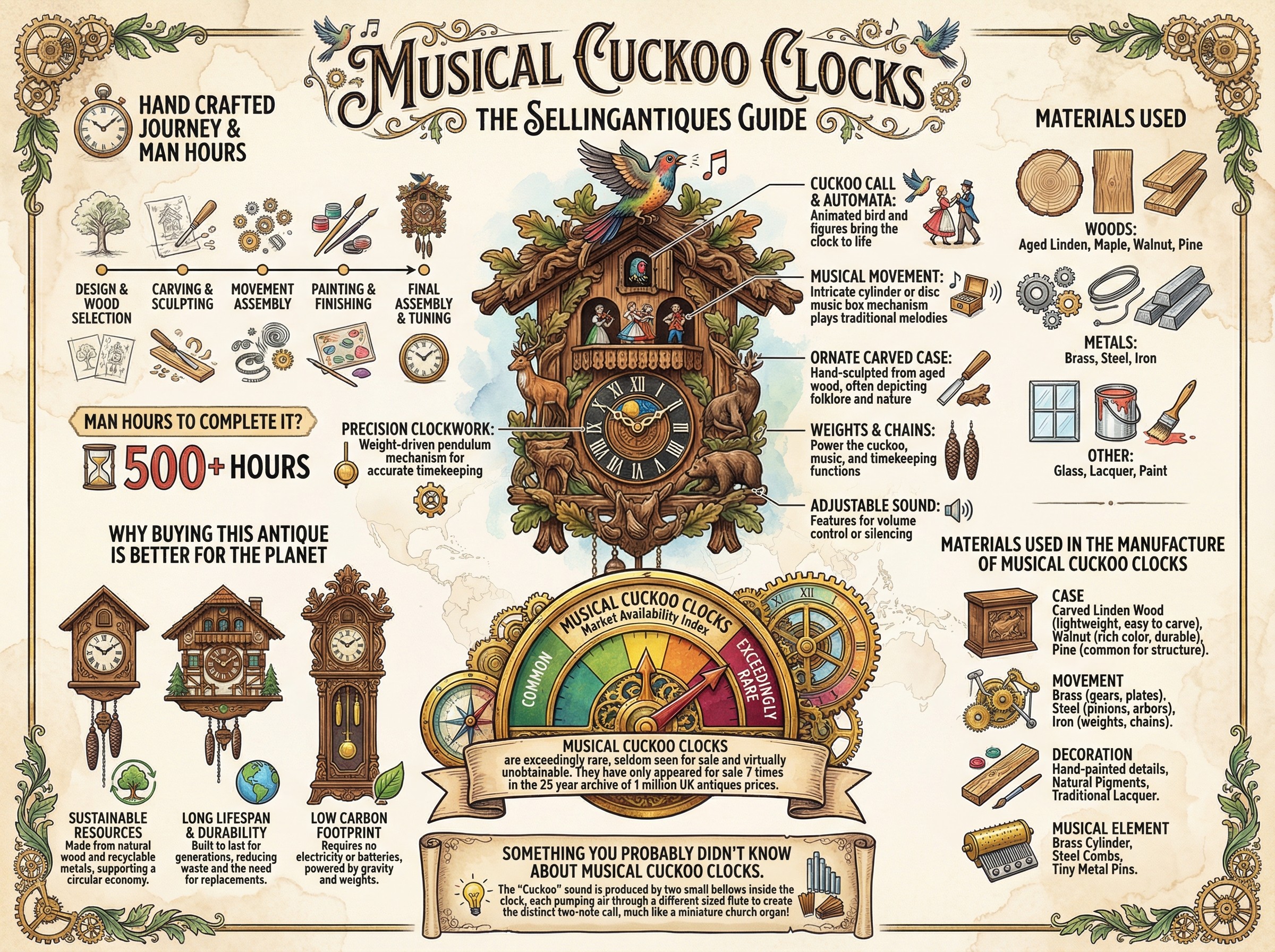 Musical Cuckoo Clocks Guide Infographic