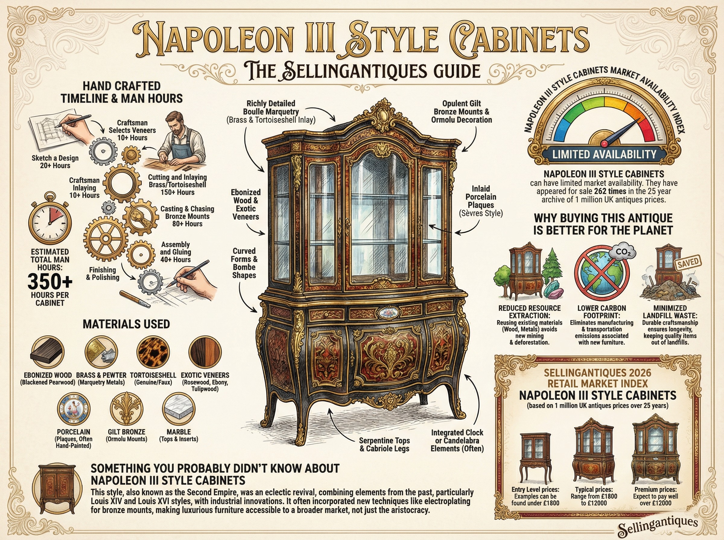 Napoleon Iii Style Cabinets Guide Infographic