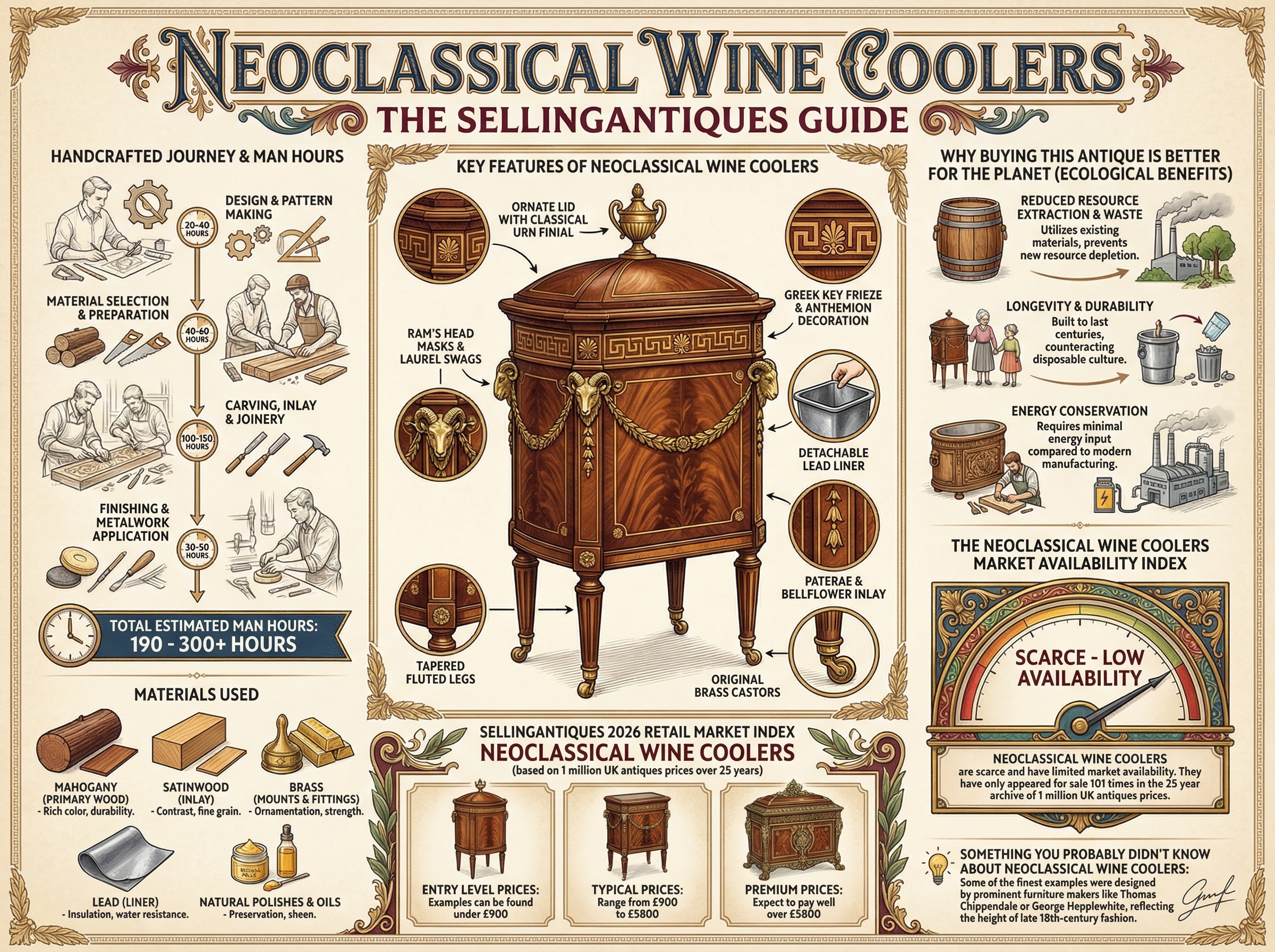 Neoclassical Wine Coolers Guide Infographic