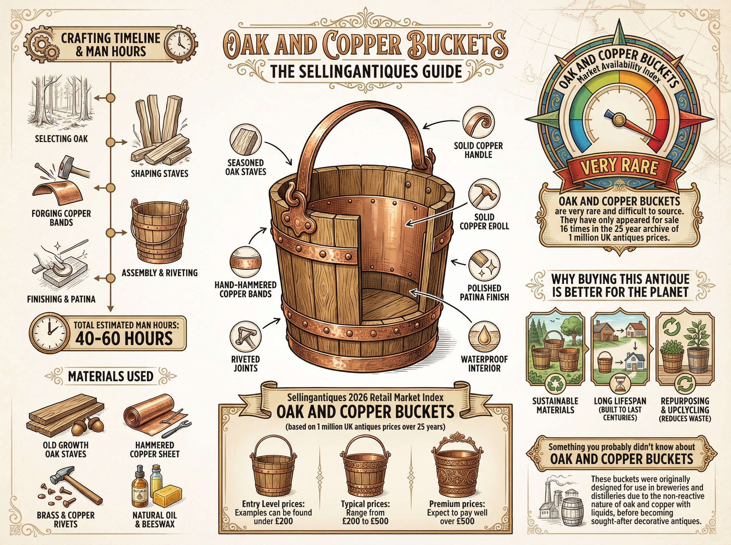 Oak And Copper Buckets Guide Infographic